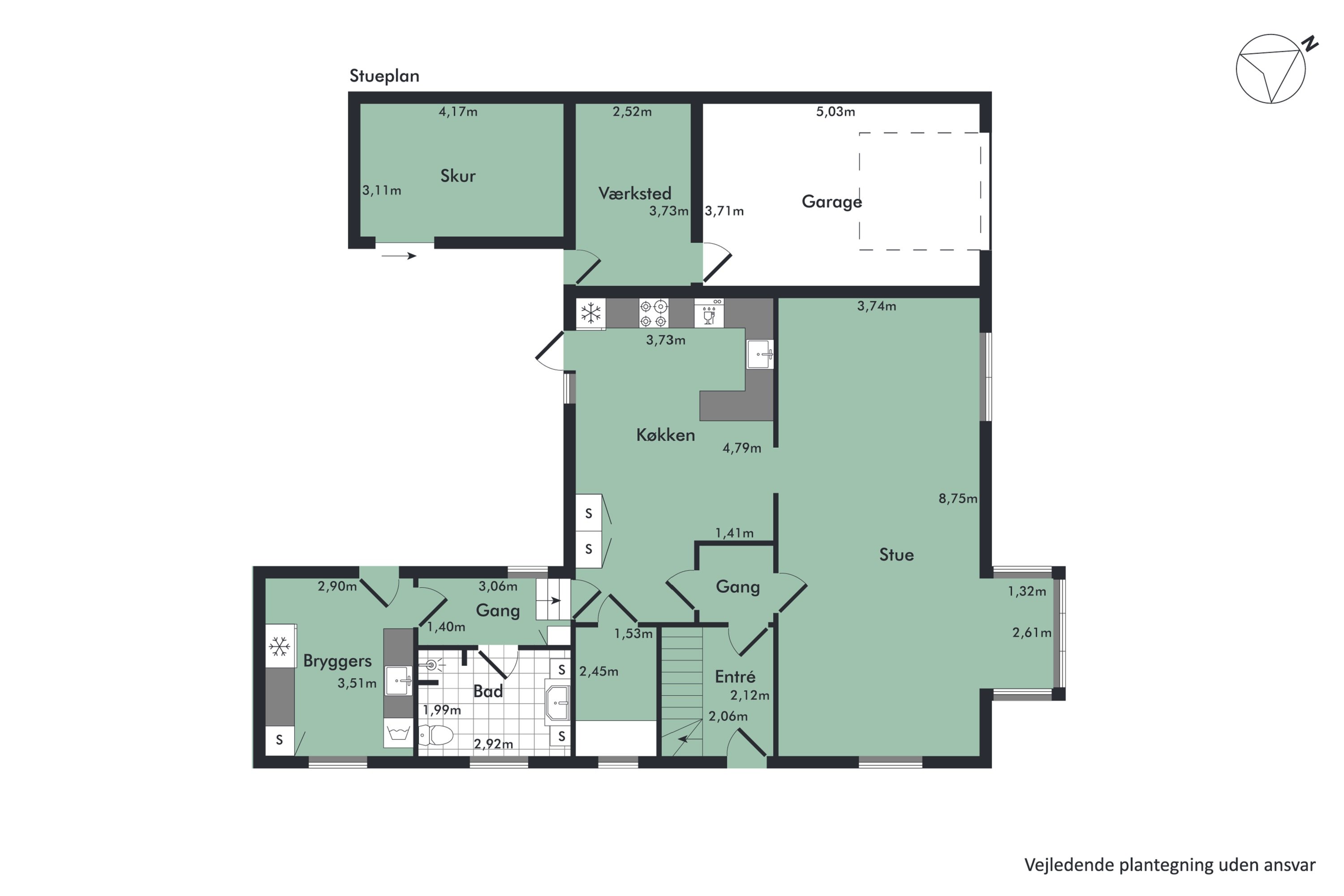 Plantegninger billede af Solbjergvej 3, Øster Hurup, 9560 Hadsund
