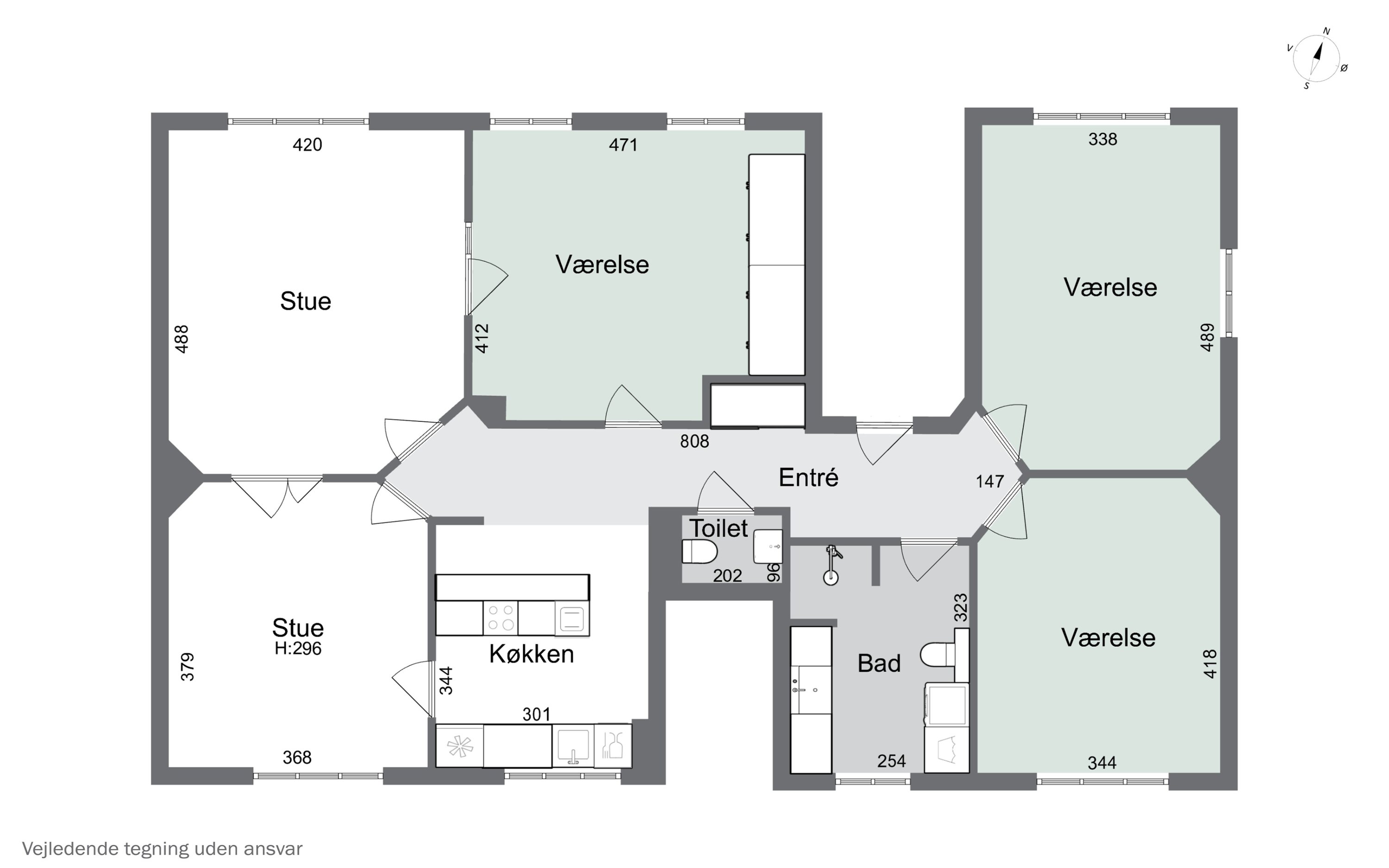 Plantegninger billede af Bondetinget 9, 1., 4000 Roskilde