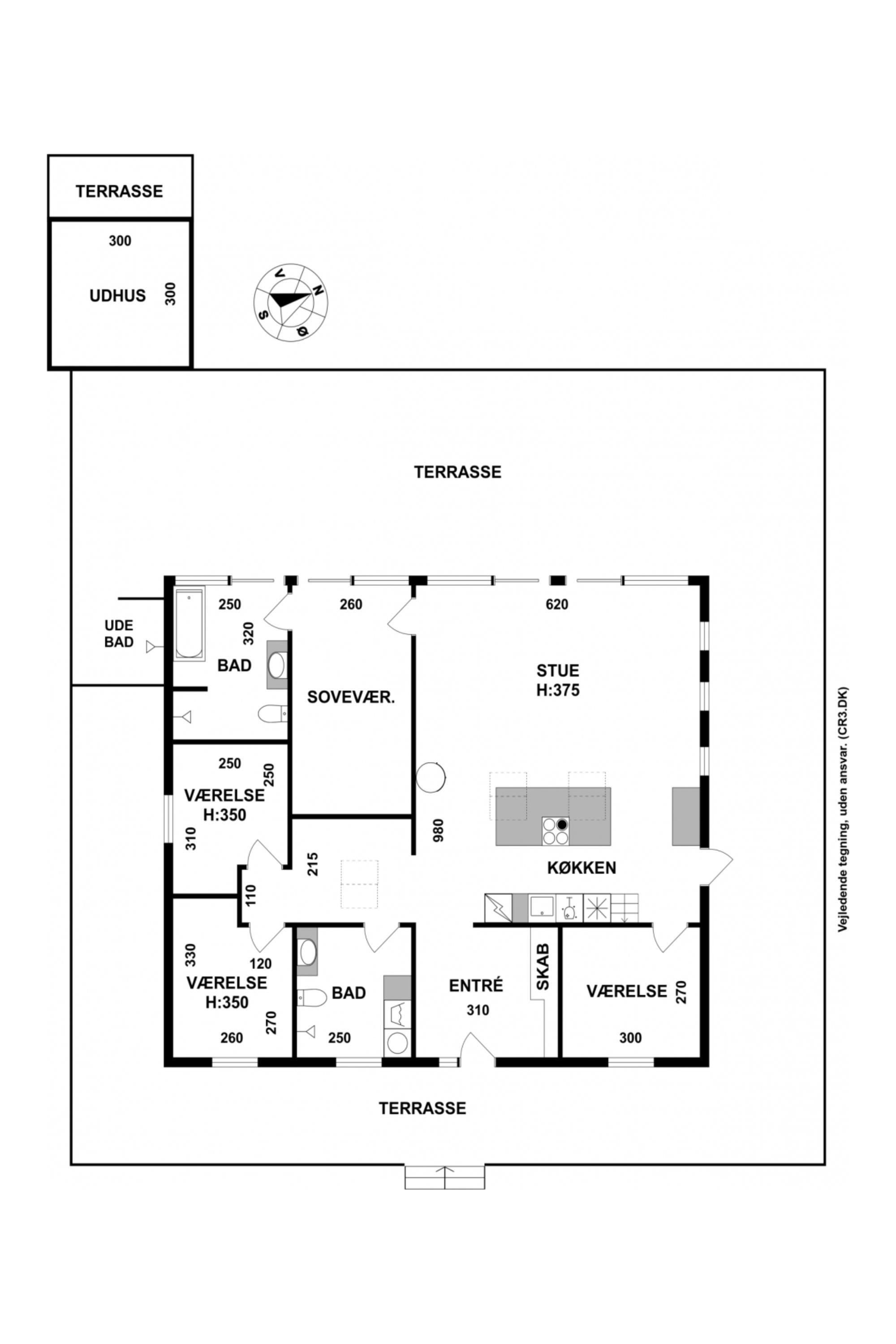 Plantegninger billede af Uglekrogen 24, Kildekrog, 3100 Hornbæk
