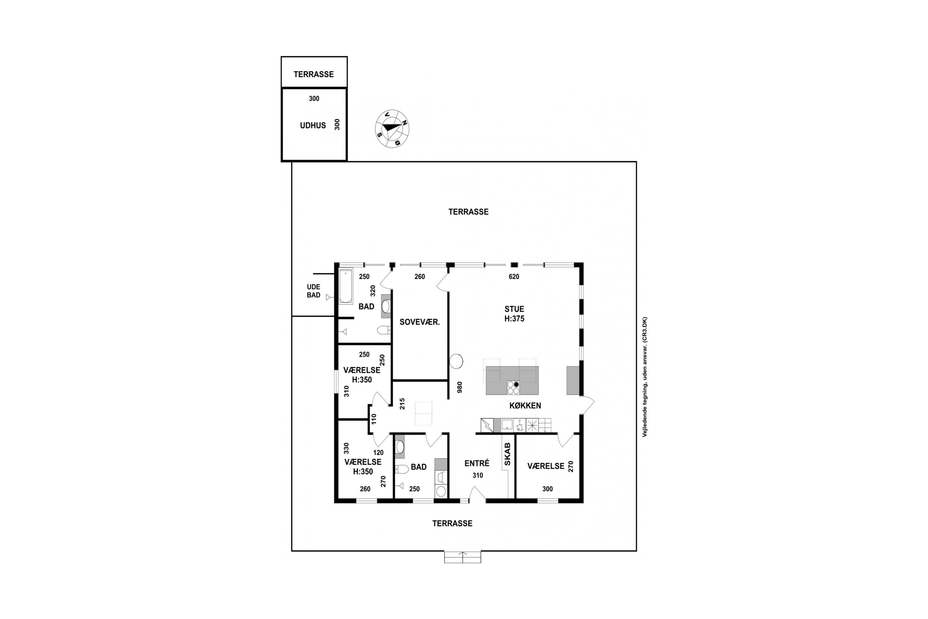 Plantegninger billede af Uglekrogen 24, Kildekrog, 3100 Hornbæk