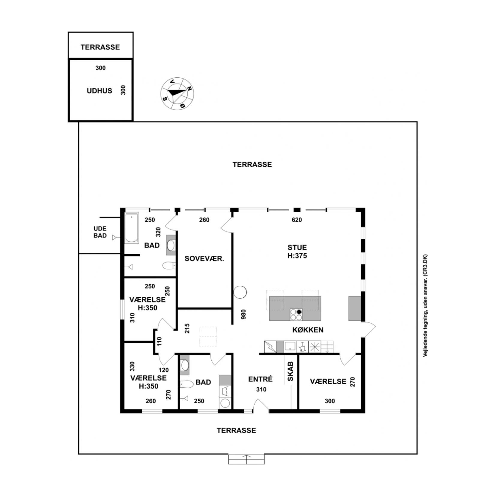 Plantegninger billede af Uglekrogen 24, Kildekrog, 3100 Hornbæk