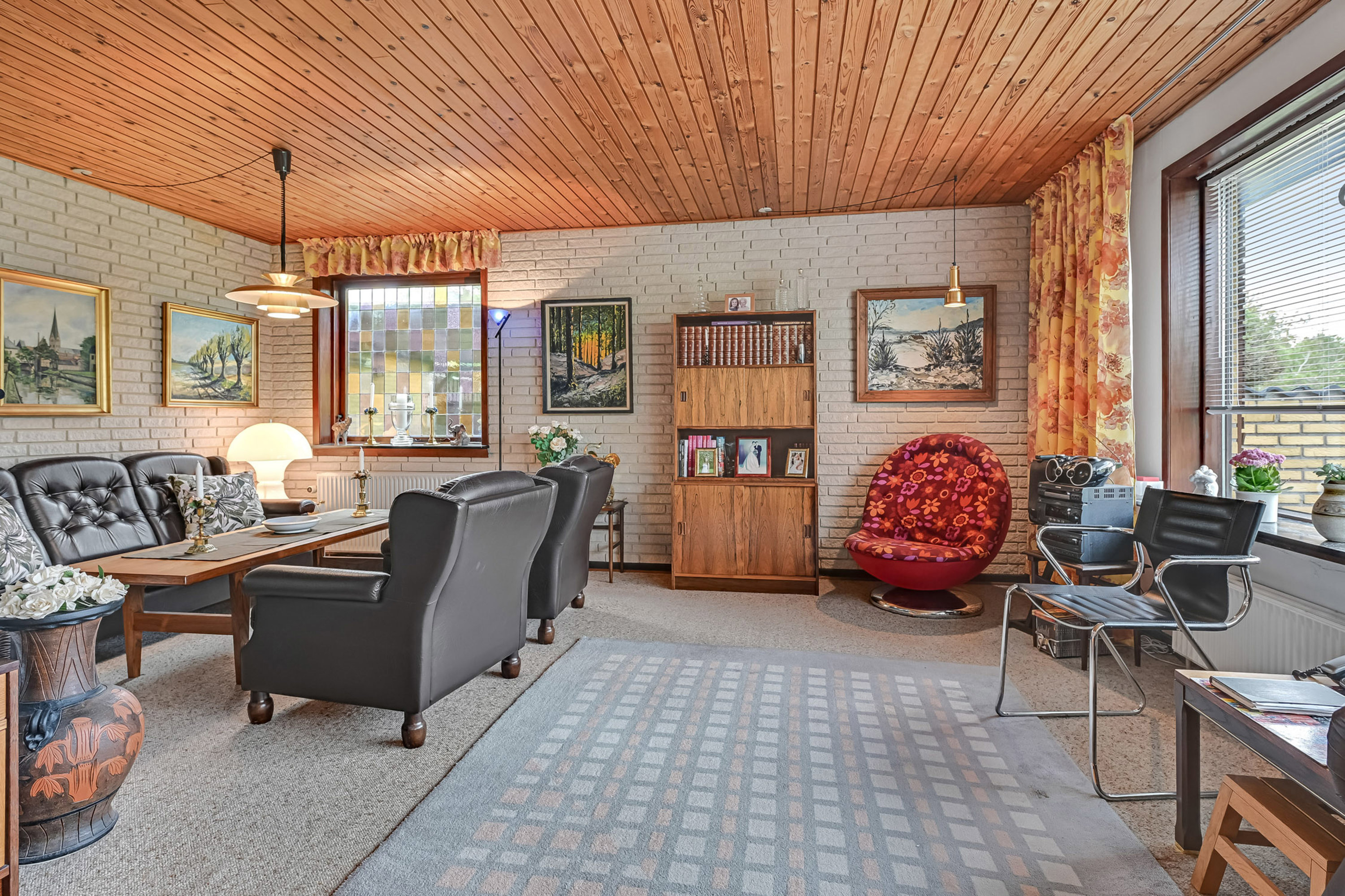 Fremhævet stue billede i fuldskærmstilstand. Billede af Abildvej 12, 7200 Grindsted