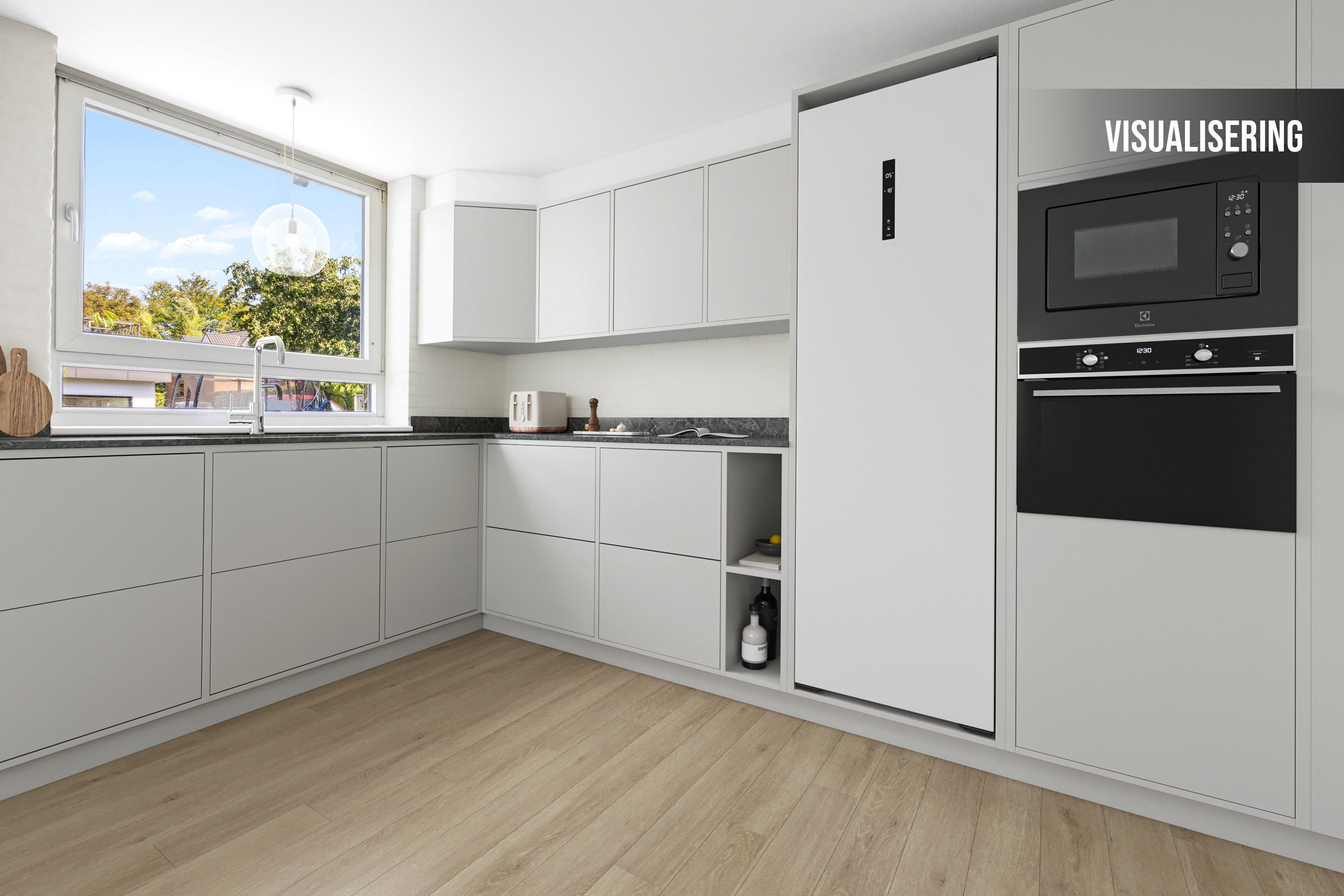 Miniaturebillede 2: køkken. Billede af Ternevej 1, st.., Frydendal , 9000 Aalborg