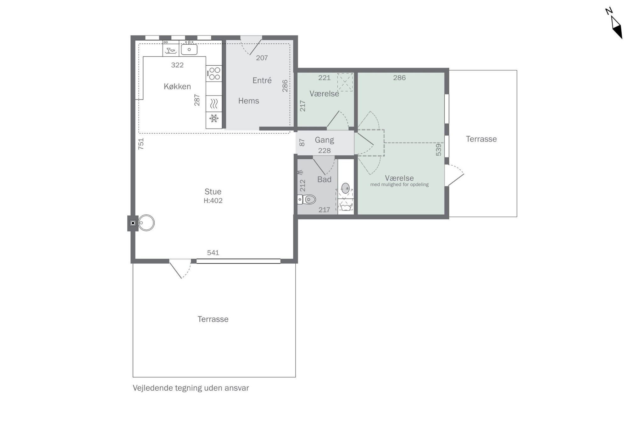 Plantegninger billede af Dansvej 1, Drøsselbjerg, 4200 Slagelse