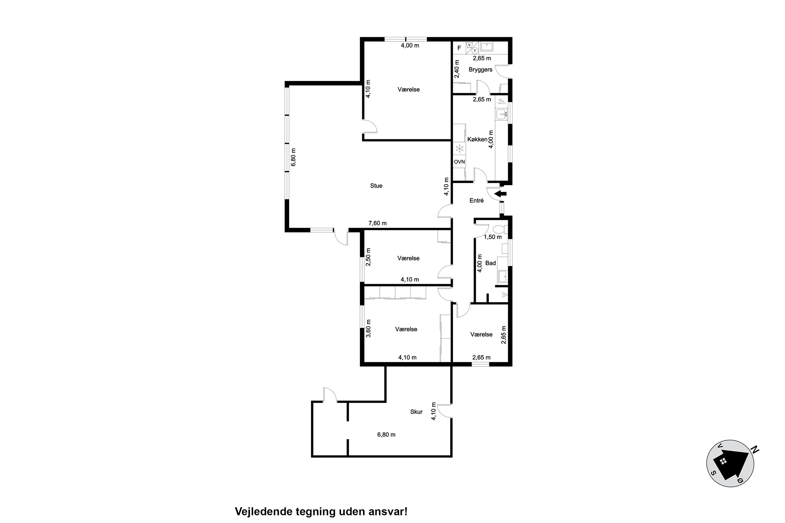 Plantegninger billede af Brombærvej 6, Rindum, 6950 Ringkøbing