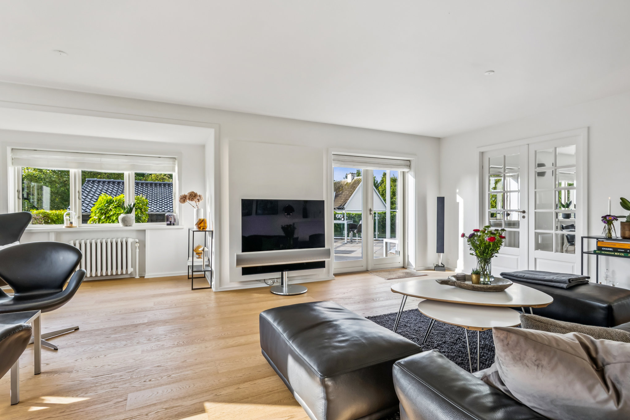 Fremhævet stue billede i fuldskærmstilstand. Billede af Jens Baggesens Vej 2, 8920 Randers NV