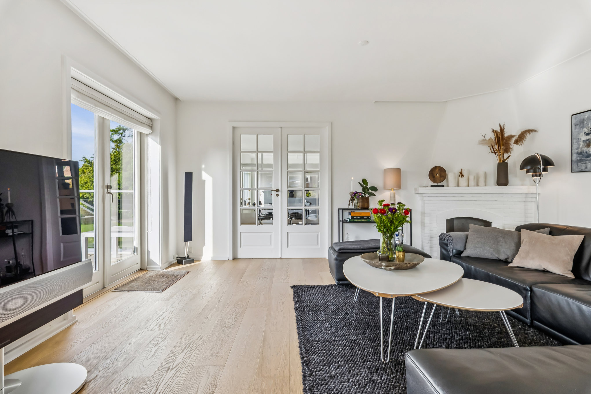 Fremhævet stue billede i fuldskærmstilstand. Billede af Jens Baggesens Vej 2, 8920 Randers NV