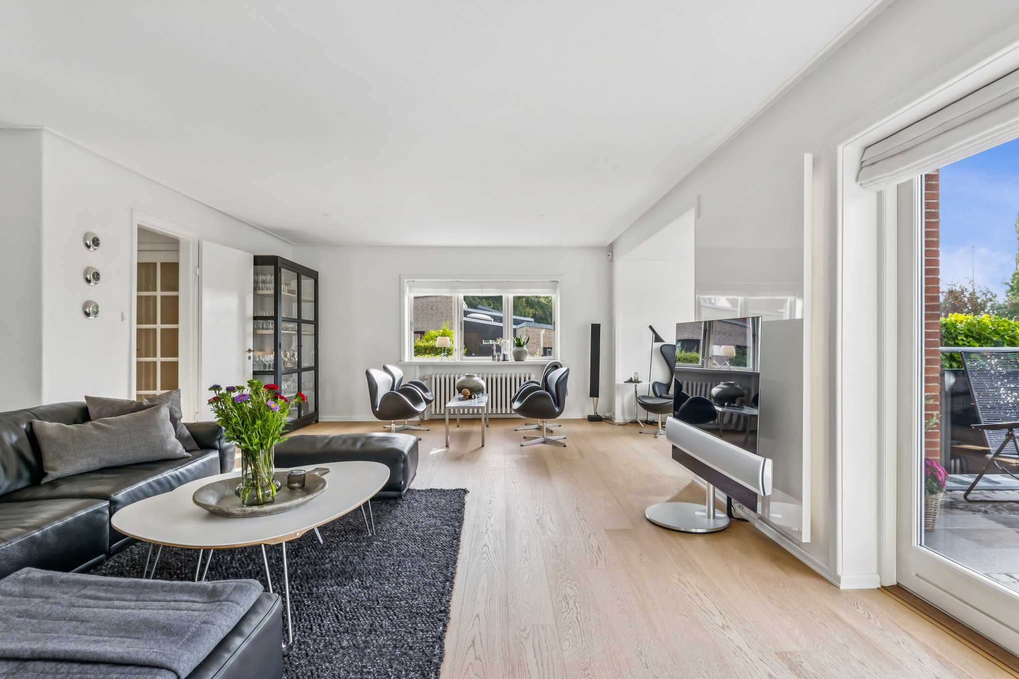 Fremhævet stue billede i fuldskærmstilstand. Billede af Jens Baggesens Vej 2, 8920 Randers NV