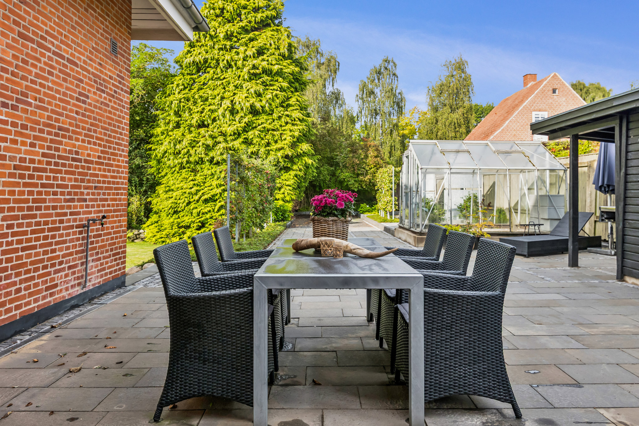 Fremhævet terrasse billede i fuldskærmstilstand. Billede af Jens Baggesens Vej 2, 8920 Randers NV