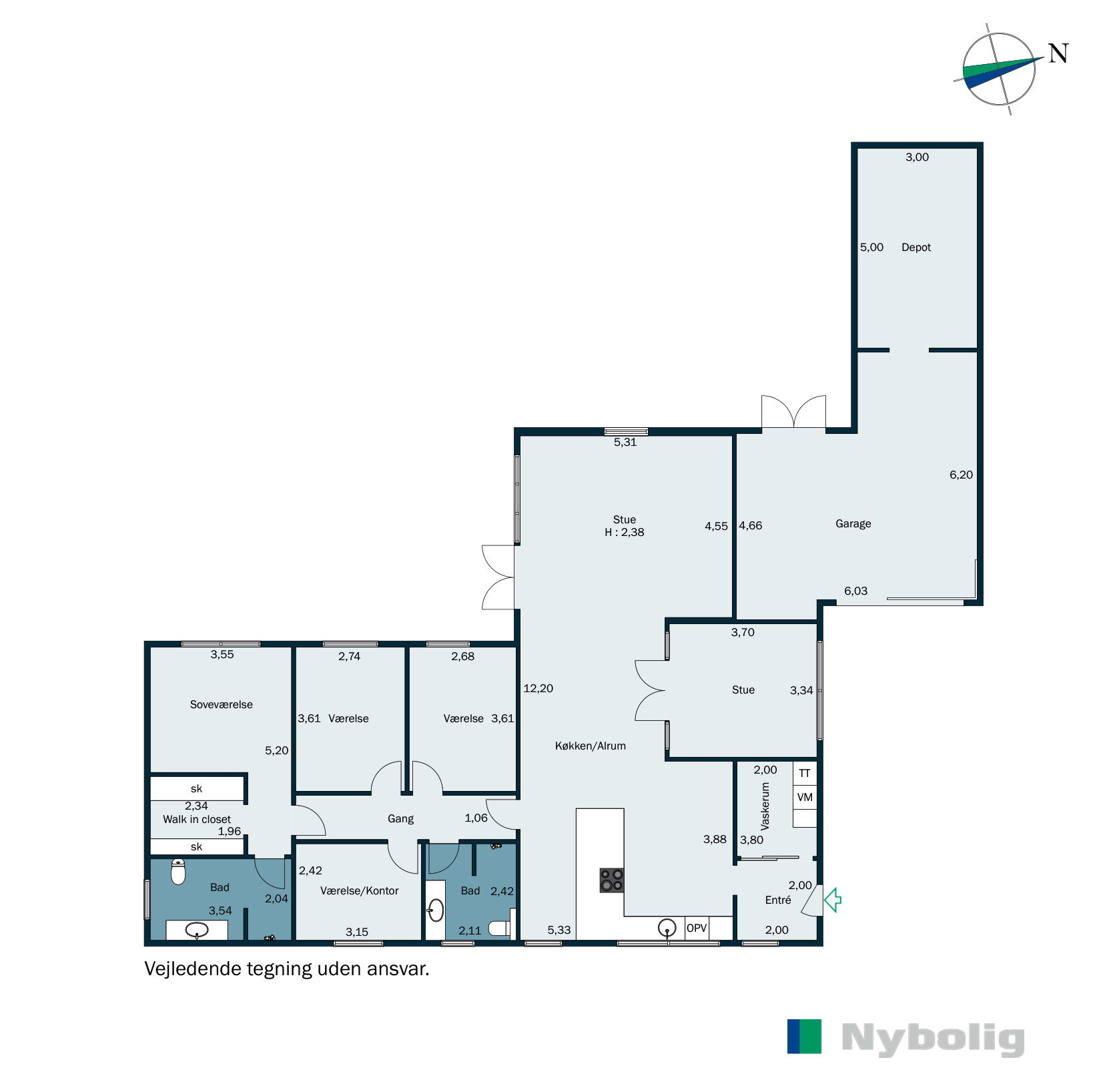 Plantegninger billede af Søndervænget 70, 6870 Ølgod