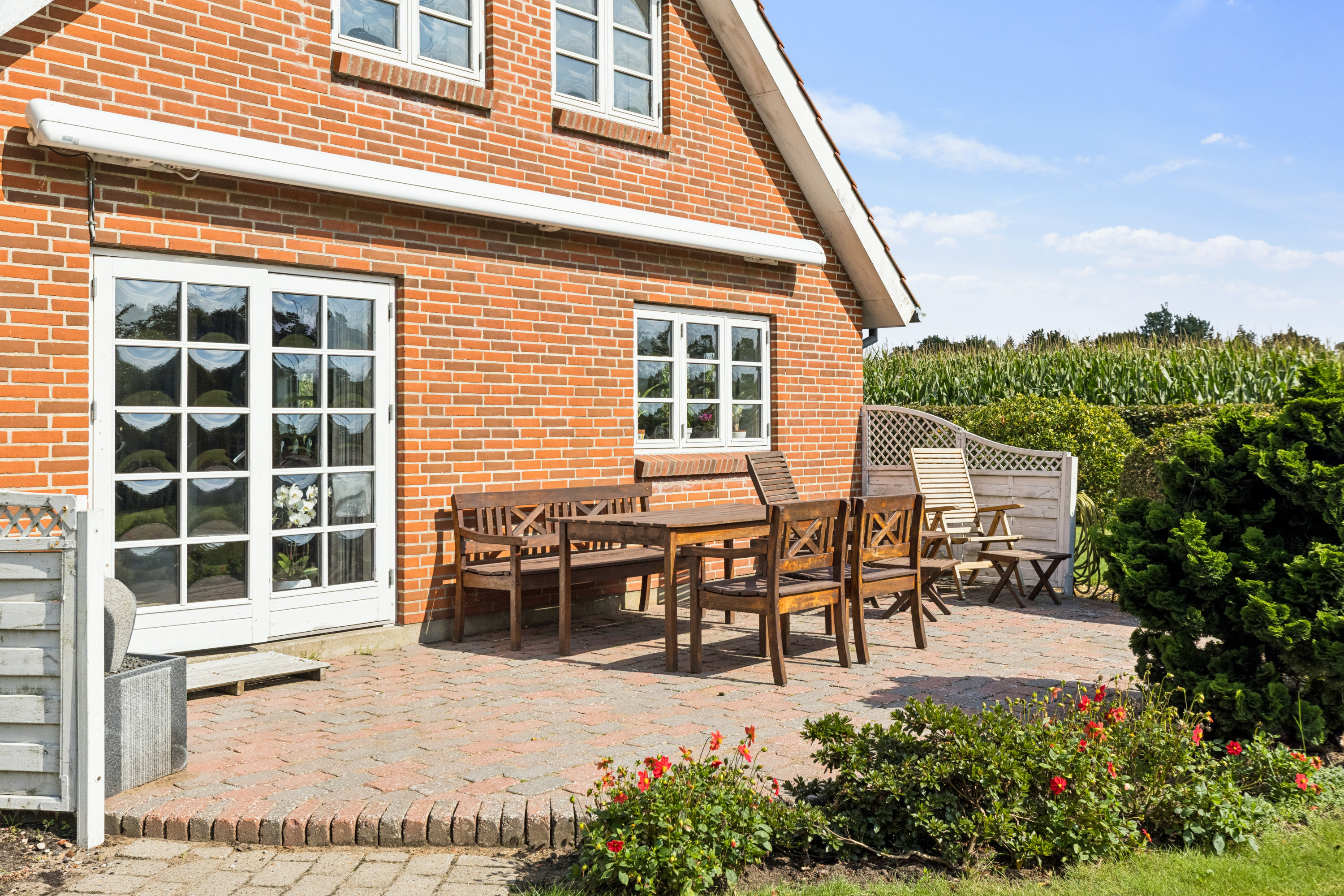 Fremhævet terrasse billede i fuldskærmstilstand. Billede af Koldingvej 95, Kalvslund, 6760 Ribe