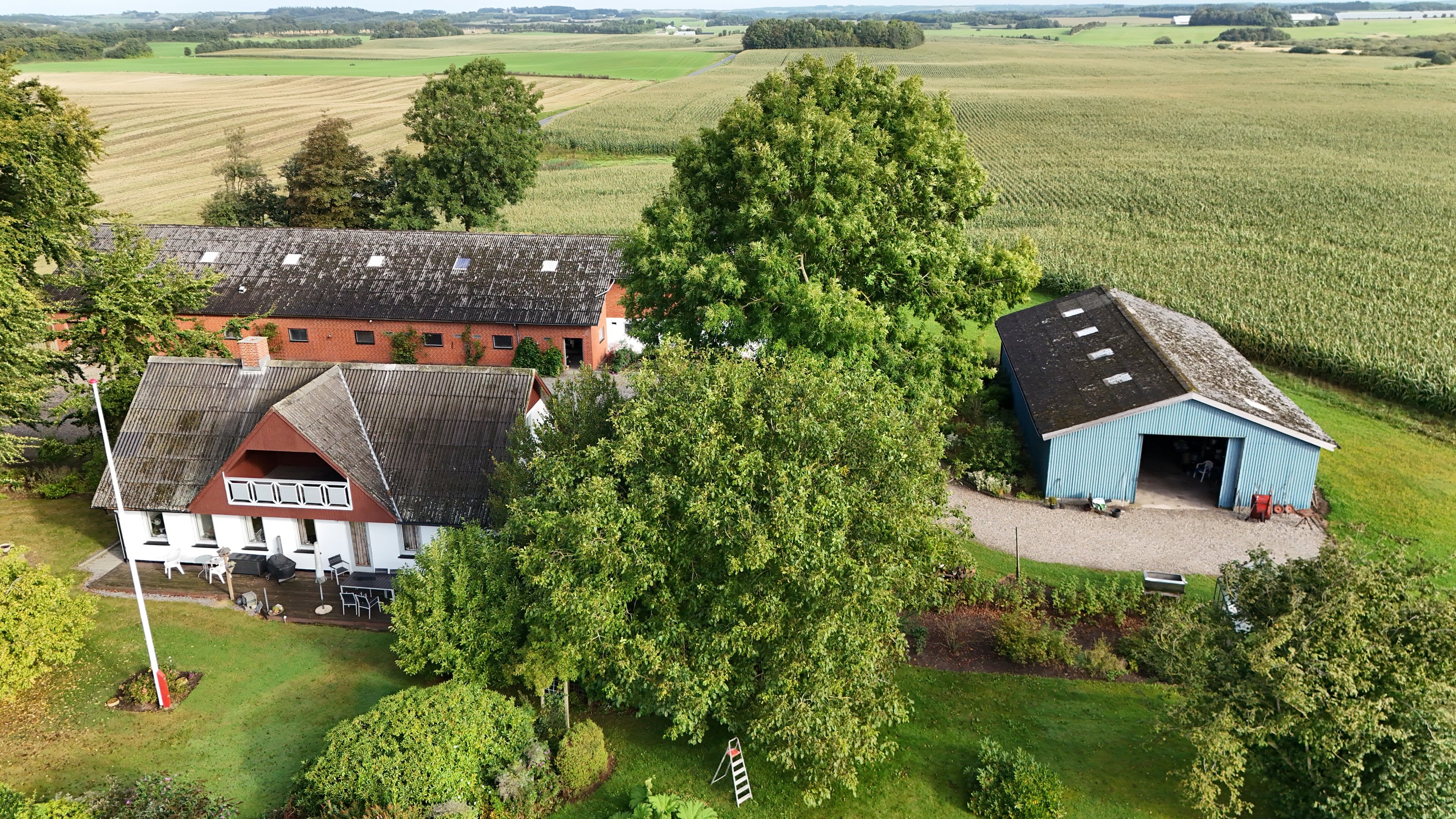 Fremhævet luftfoto billede i fuldskærmstilstand. Billede af Fragdrup Hedevej 7, Fragdrup, 9500 Hobro