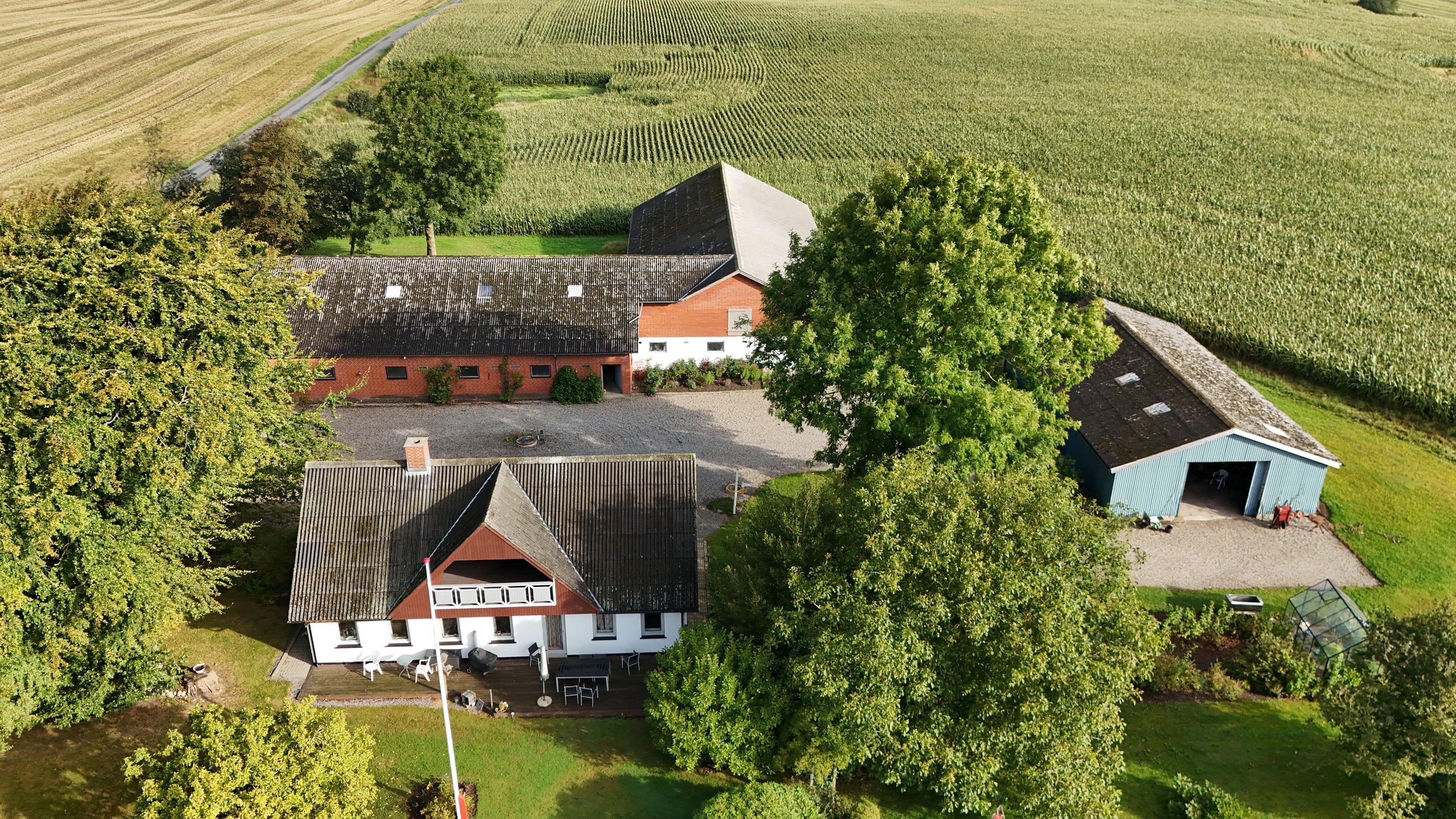 Fremhævet luftfoto billede i fuldskærmstilstand. Billede af Fragdrup Hedevej 7, Fragdrup, 9500 Hobro