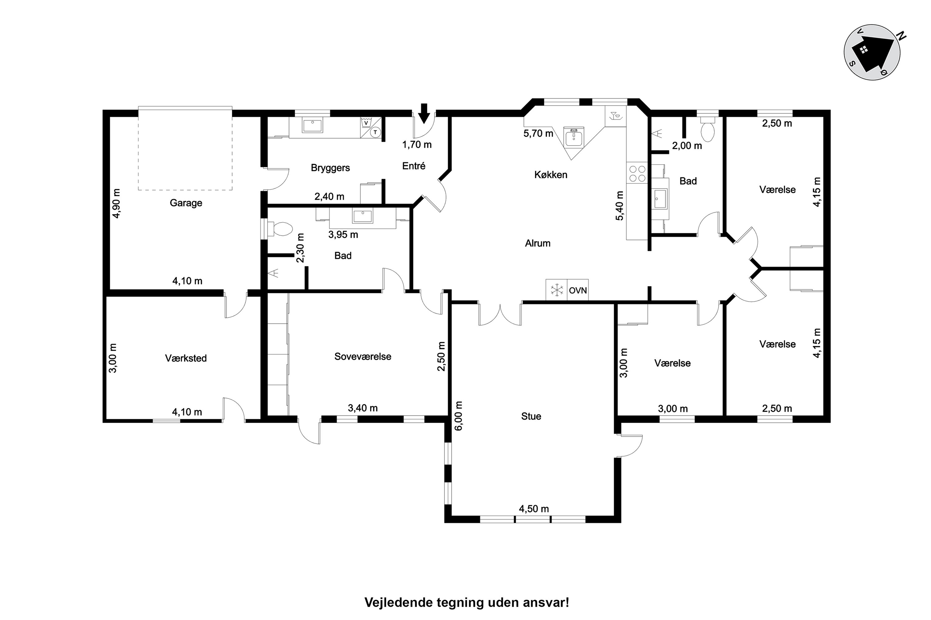 Plantegninger billede af Fabriksvej 10, 6980 Tim