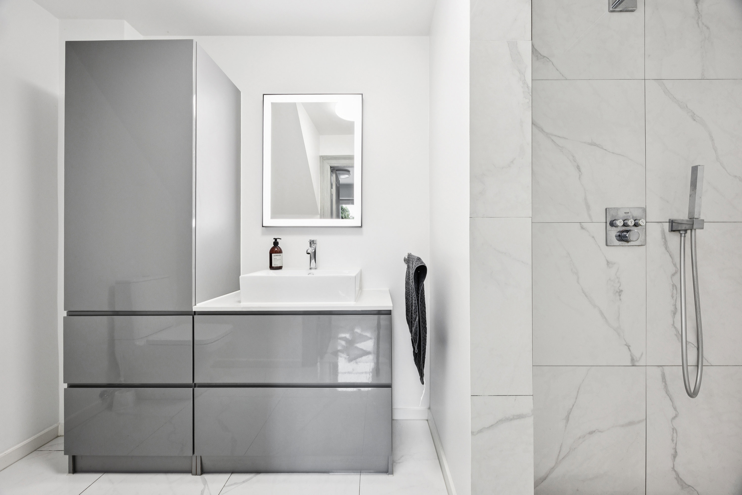 Fremhævet badeværelse billede i fuldskærmstilstand. Billede af Førslev Kirkestræde 6, 4690 Haslev