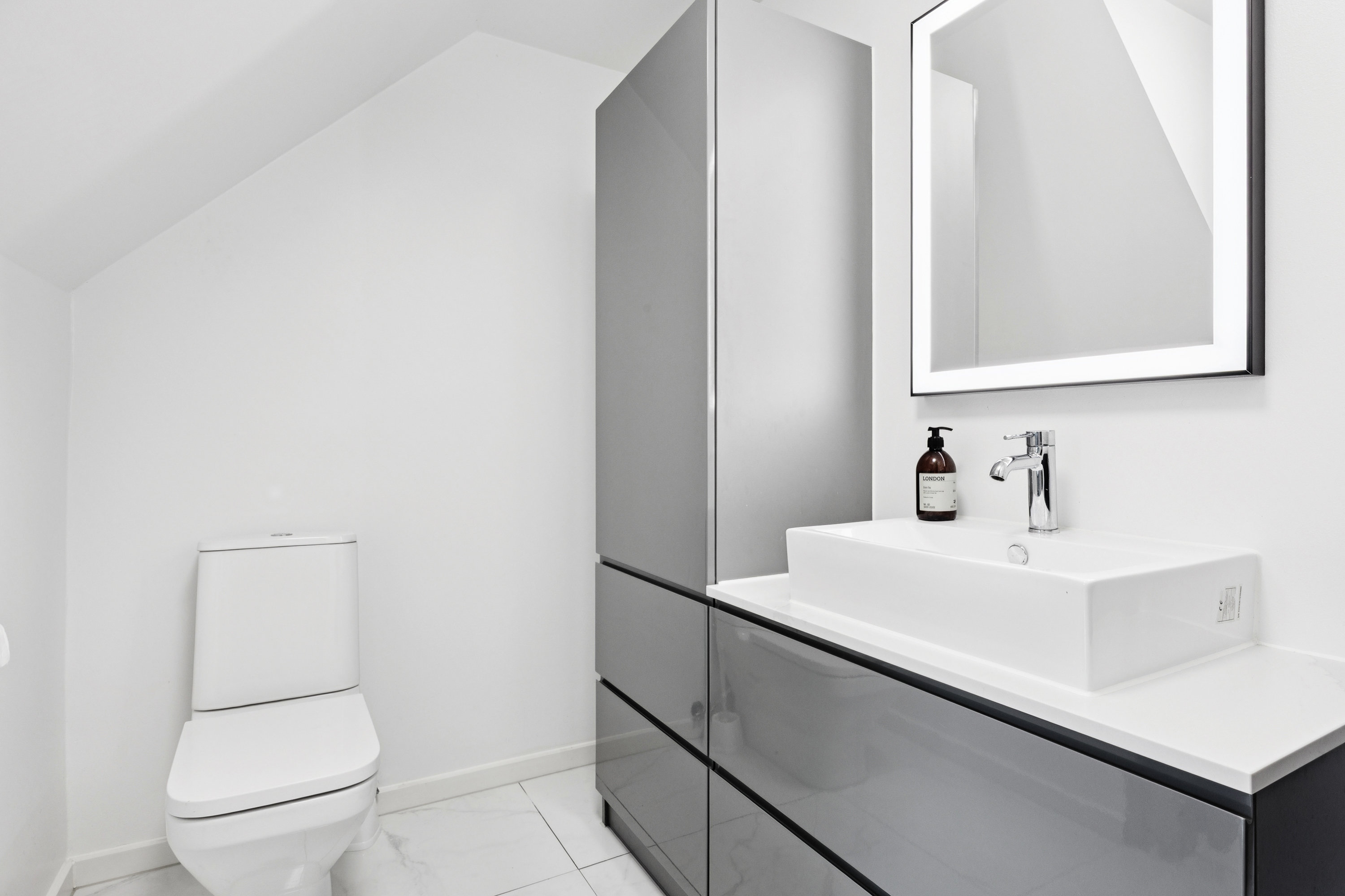 Fremhævet badeværelse billede i fuldskærmstilstand. Billede af Førslev Kirkestræde 6, 4690 Haslev