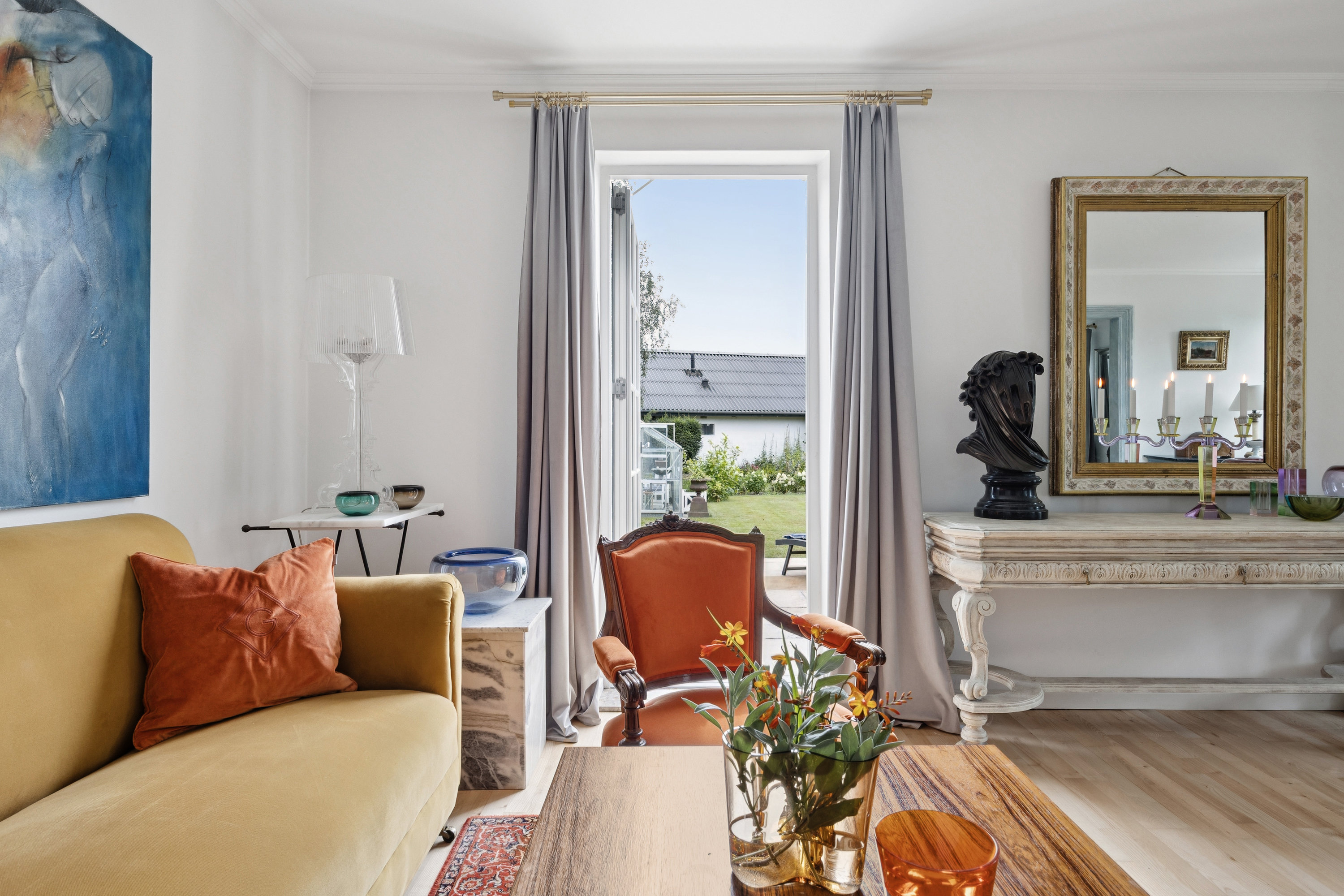 Fremhævet stue billede i fuldskærmstilstand. Billede af Førslev Kirkestræde 6, 4690 Haslev