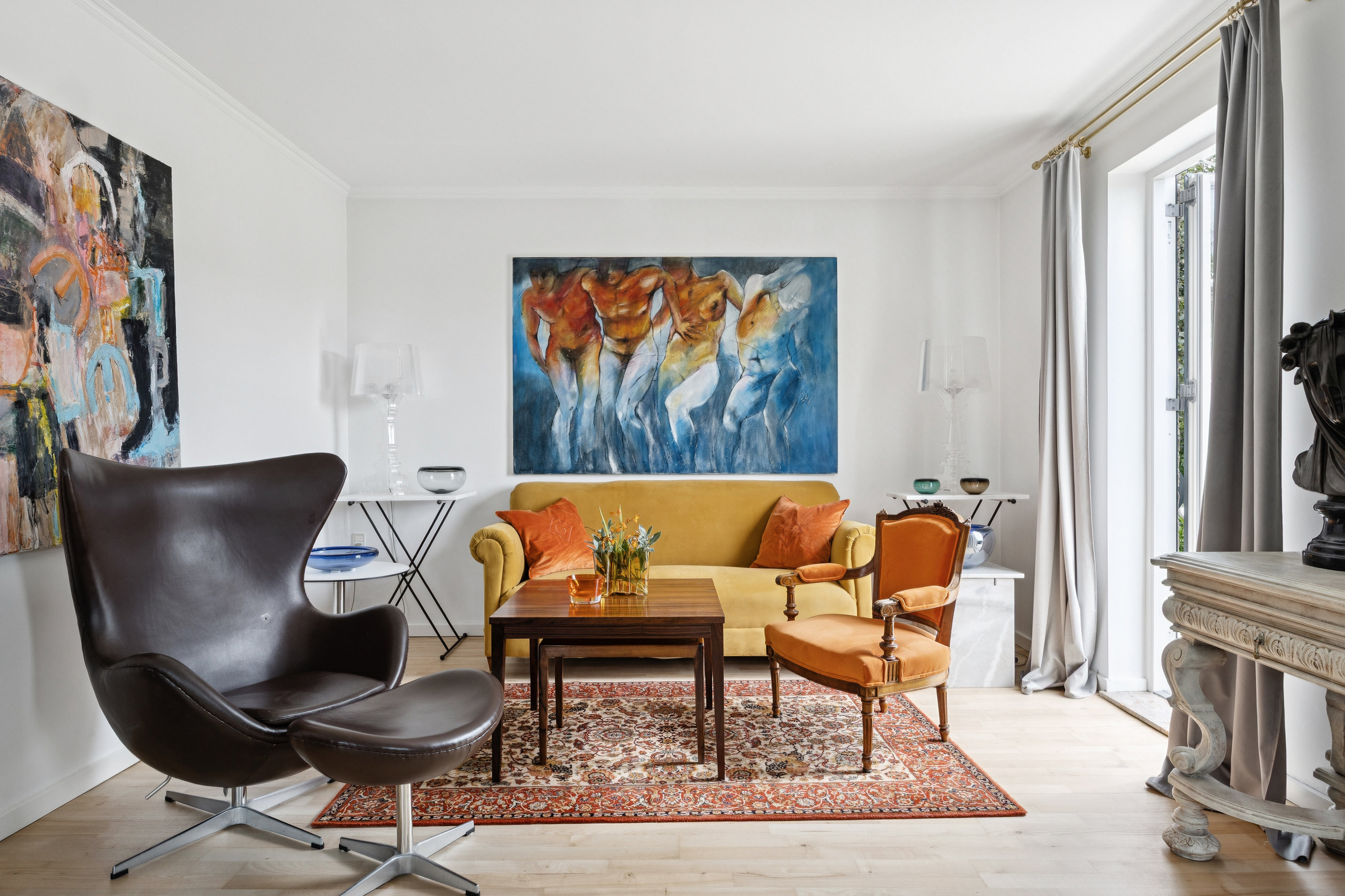 Fremhævet stue billede i fuldskærmstilstand. Billede af Førslev Kirkestræde 6, 4690 Haslev