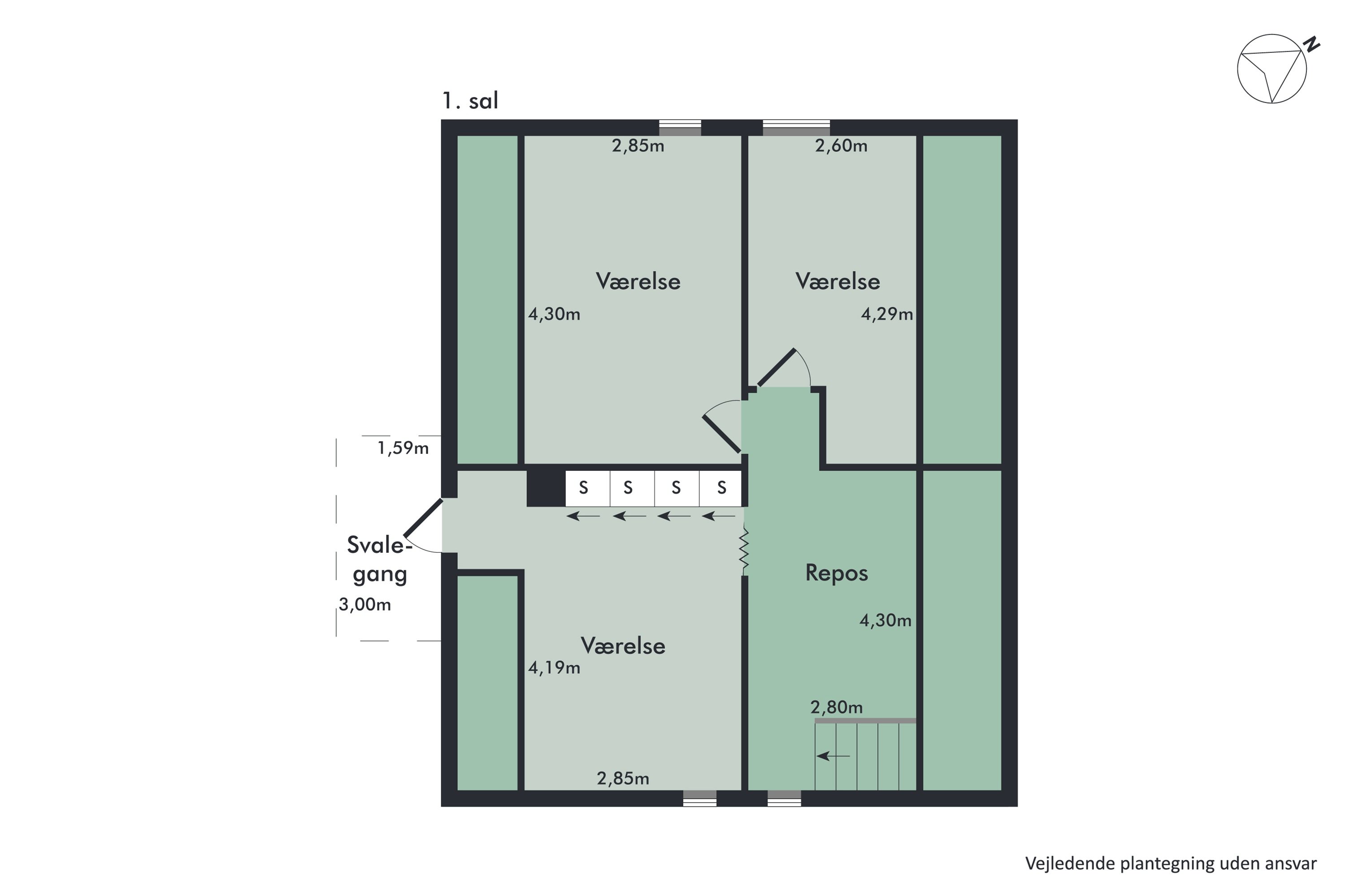 Plantegninger billede af Kronborgvej 13, Dalbyover, 8970 Havndal