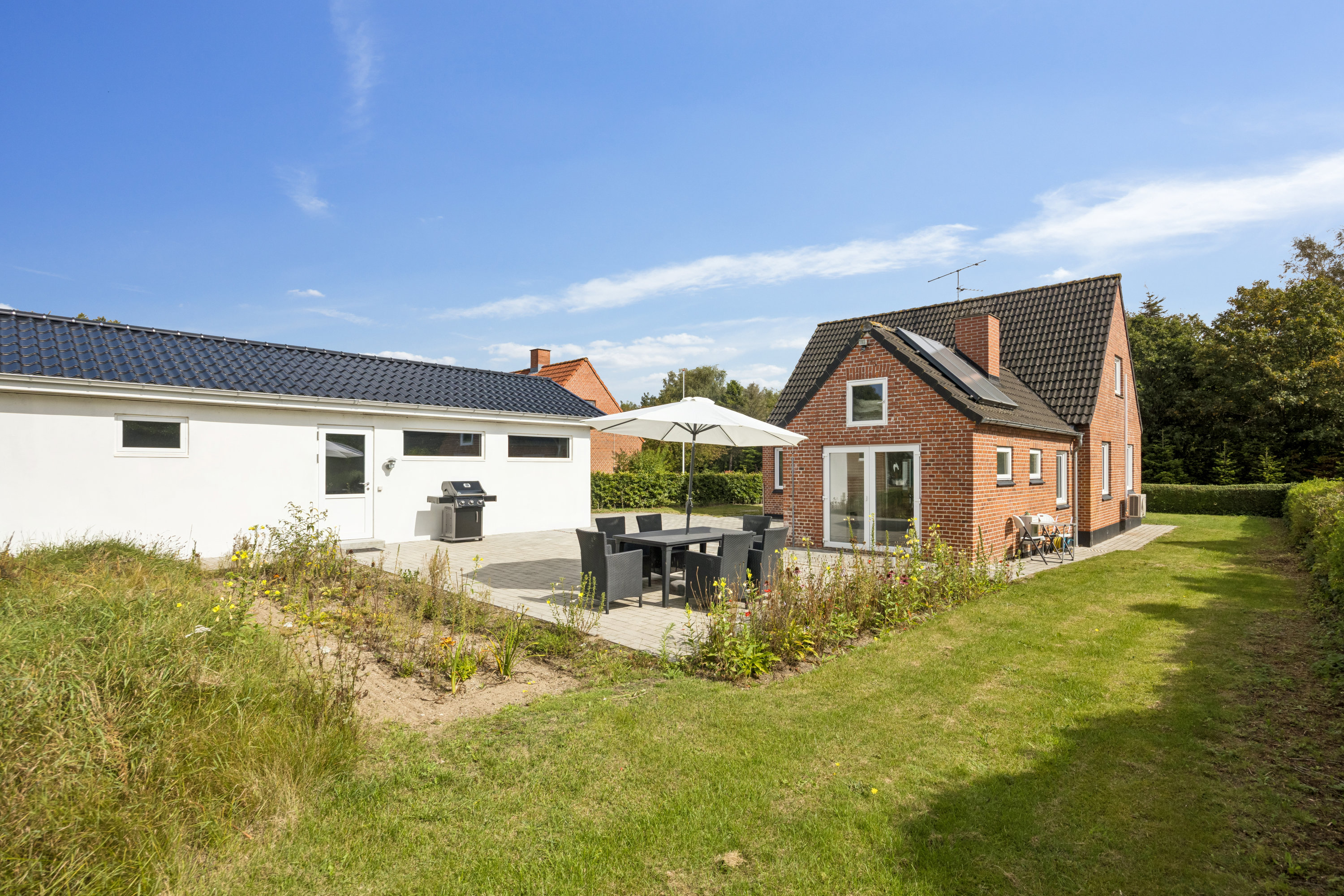 Fremhævet terrasse billede i fuldskærmstilstand. Billede af Klejtrupvej 80, Hvornum, 9500 Hobro