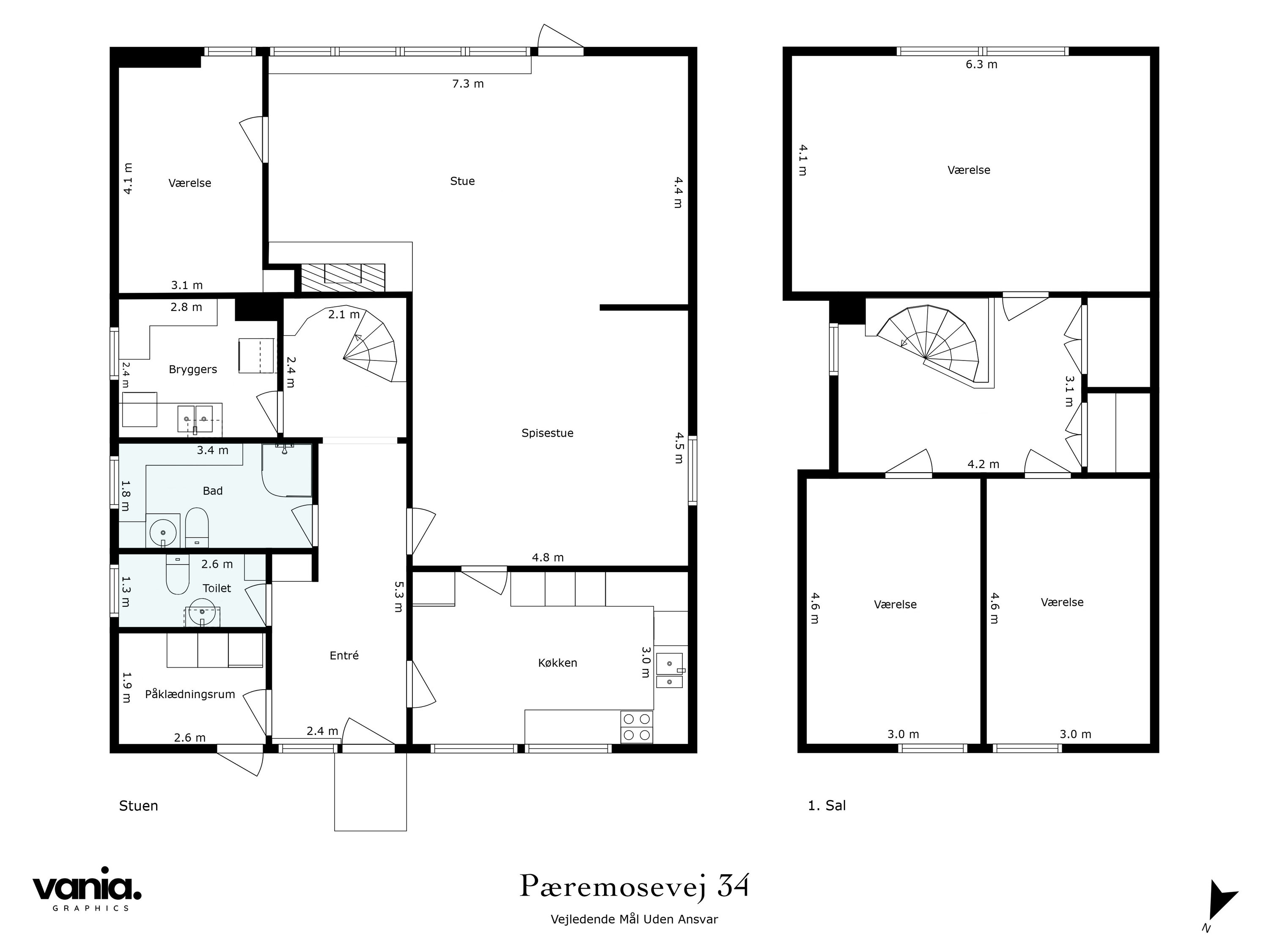Plantegninger billede af Pæremosevej 34, 2750 Ballerup