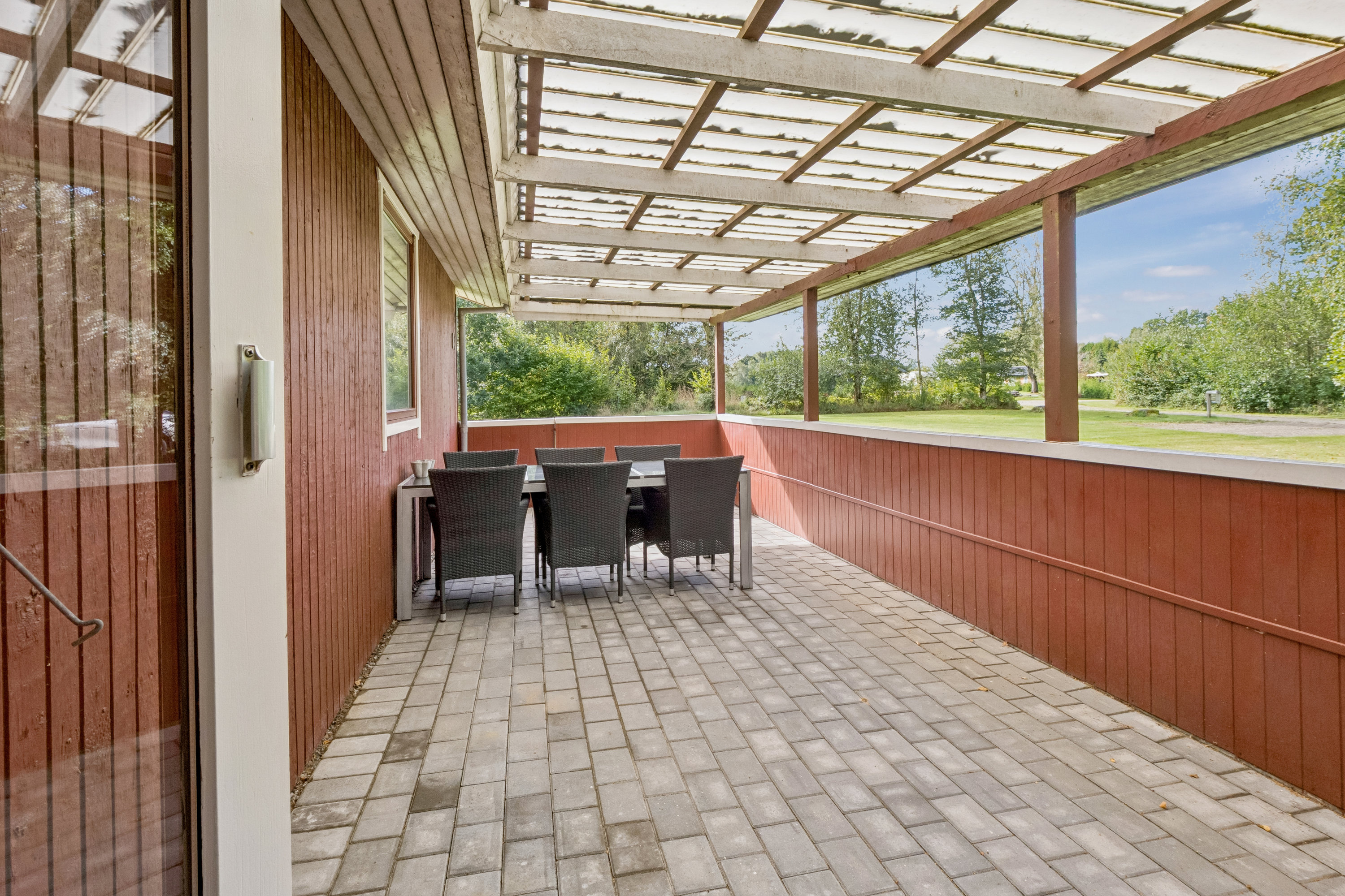 Fremhævet terrasse billede i fuldskærmstilstand. Billede af Astrup Vig 81, Astrup Vig, 7870 Roslev