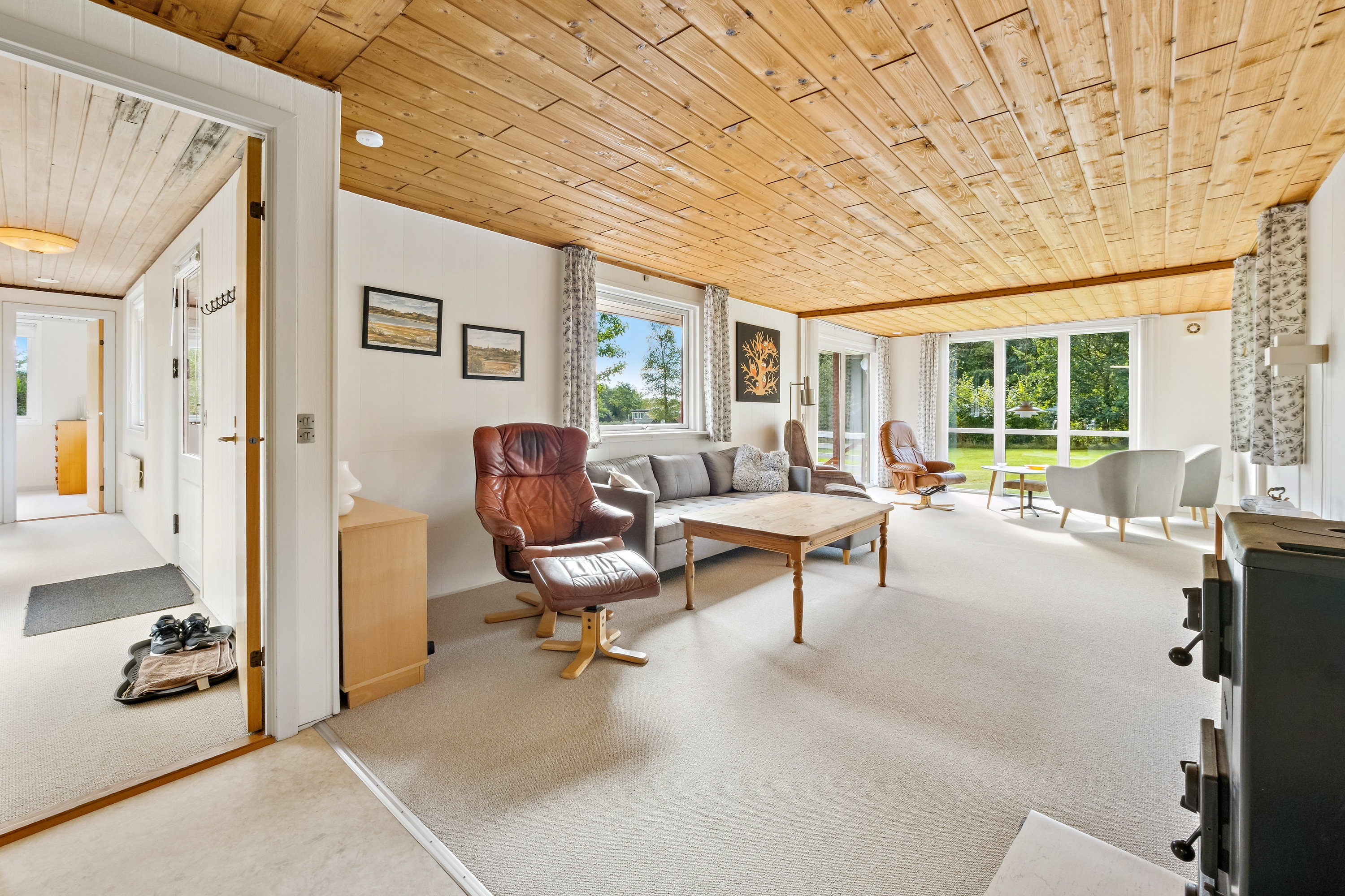 Fremhævet stue billede i fuldskærmstilstand. Billede af Astrup Vig 81, Astrup Vig, 7870 Roslev