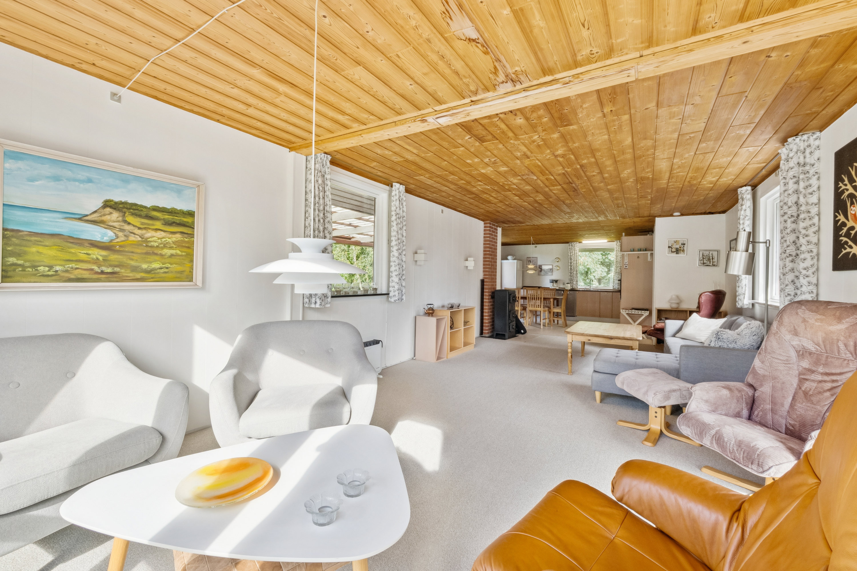 Fremhævet stue billede i fuldskærmstilstand. Billede af Astrup Vig 81, Astrup Vig, 7870 Roslev