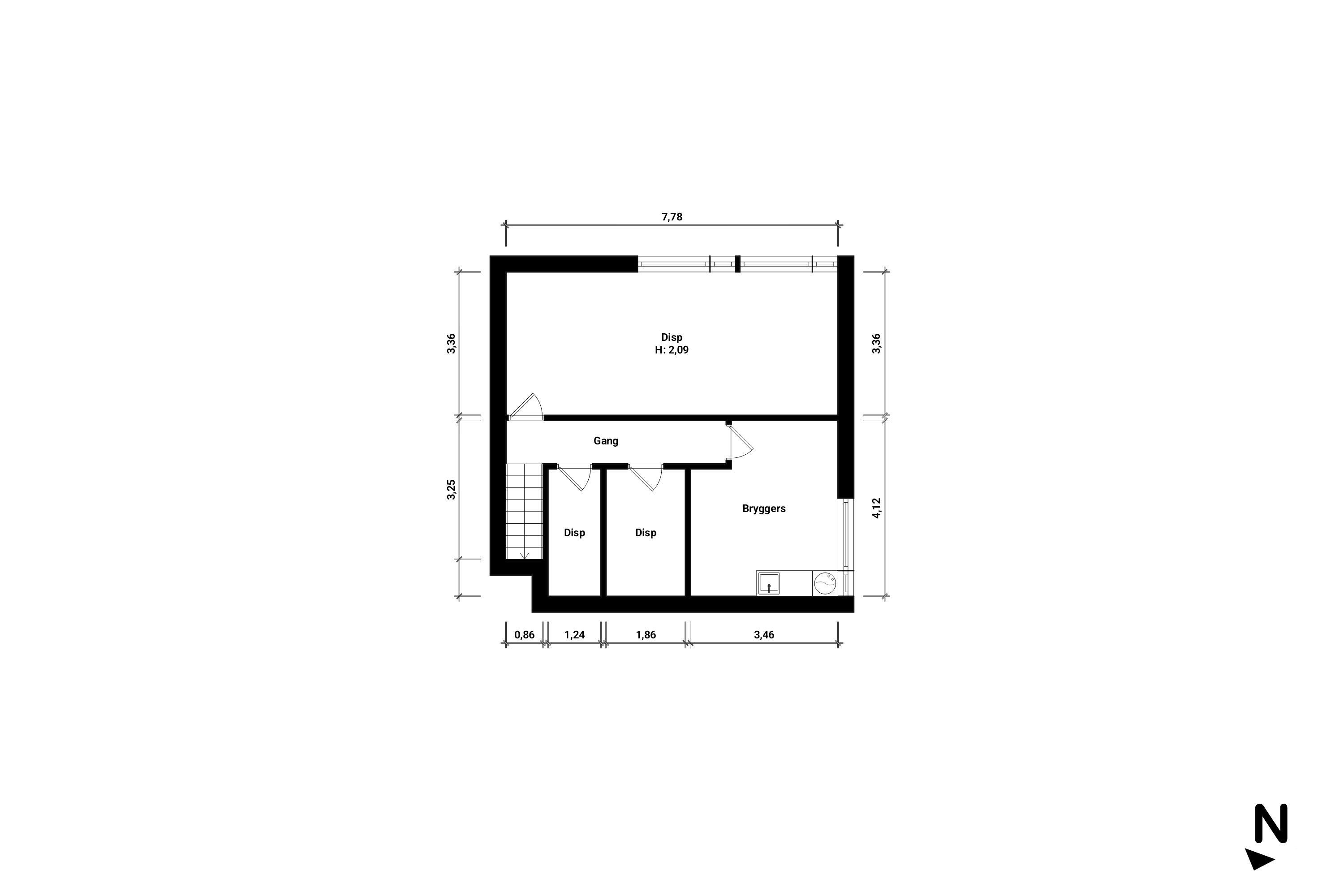 Plantegninger billede af Peter Freuchensvej 36, 4800 Nykøbing F