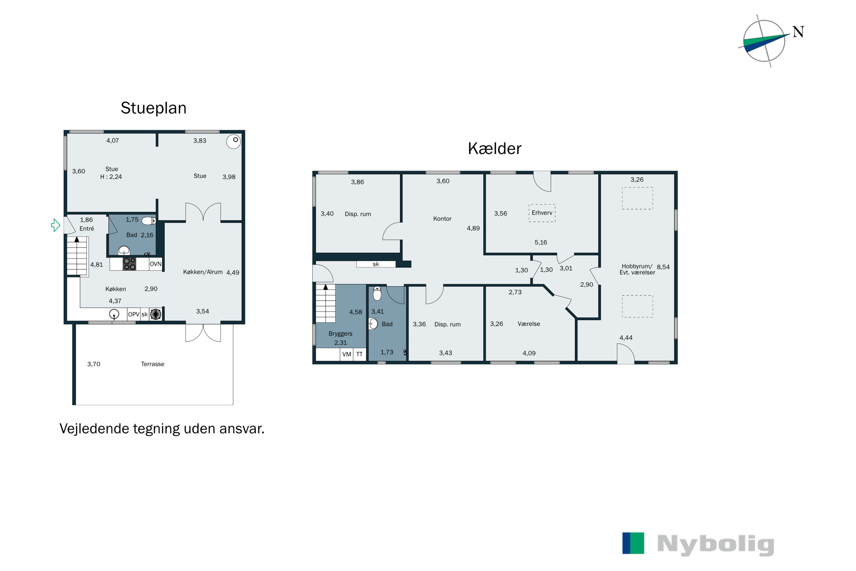Plantegninger billede af Bryndumvej 5, Tarp, 6715 Esbjerg N