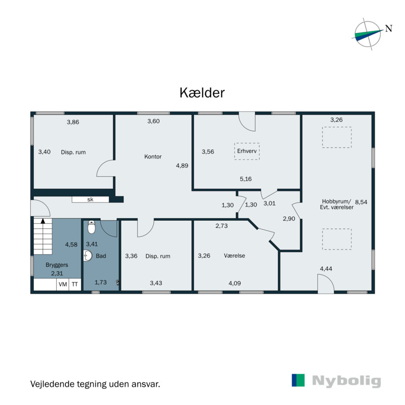 Plantegninger billede af Bryndumvej 5, Tarp, 6715 Esbjerg N