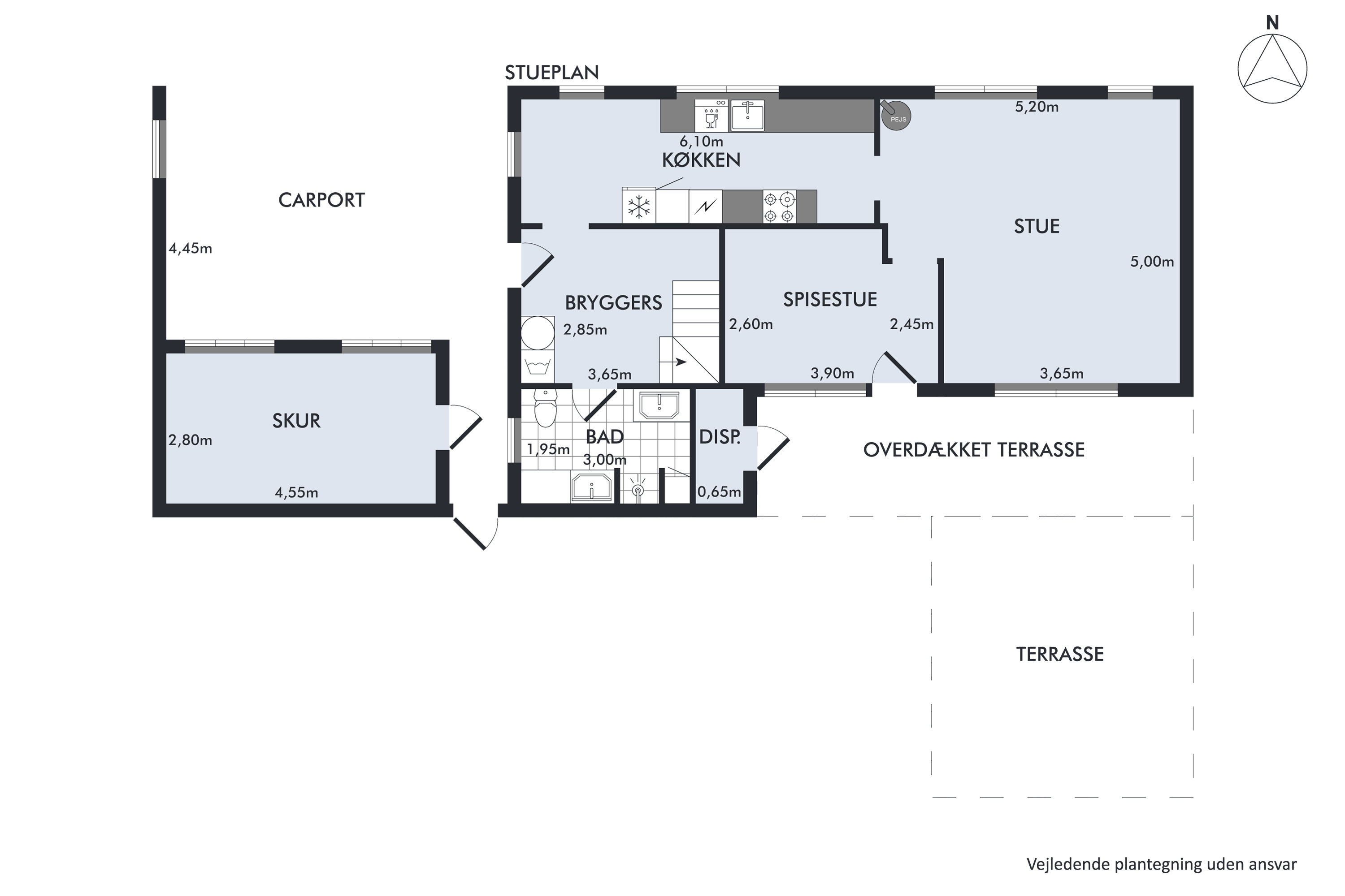 Plantegninger billede af Vinkelvej 37, Hvorslev, 8860 Ulstrup