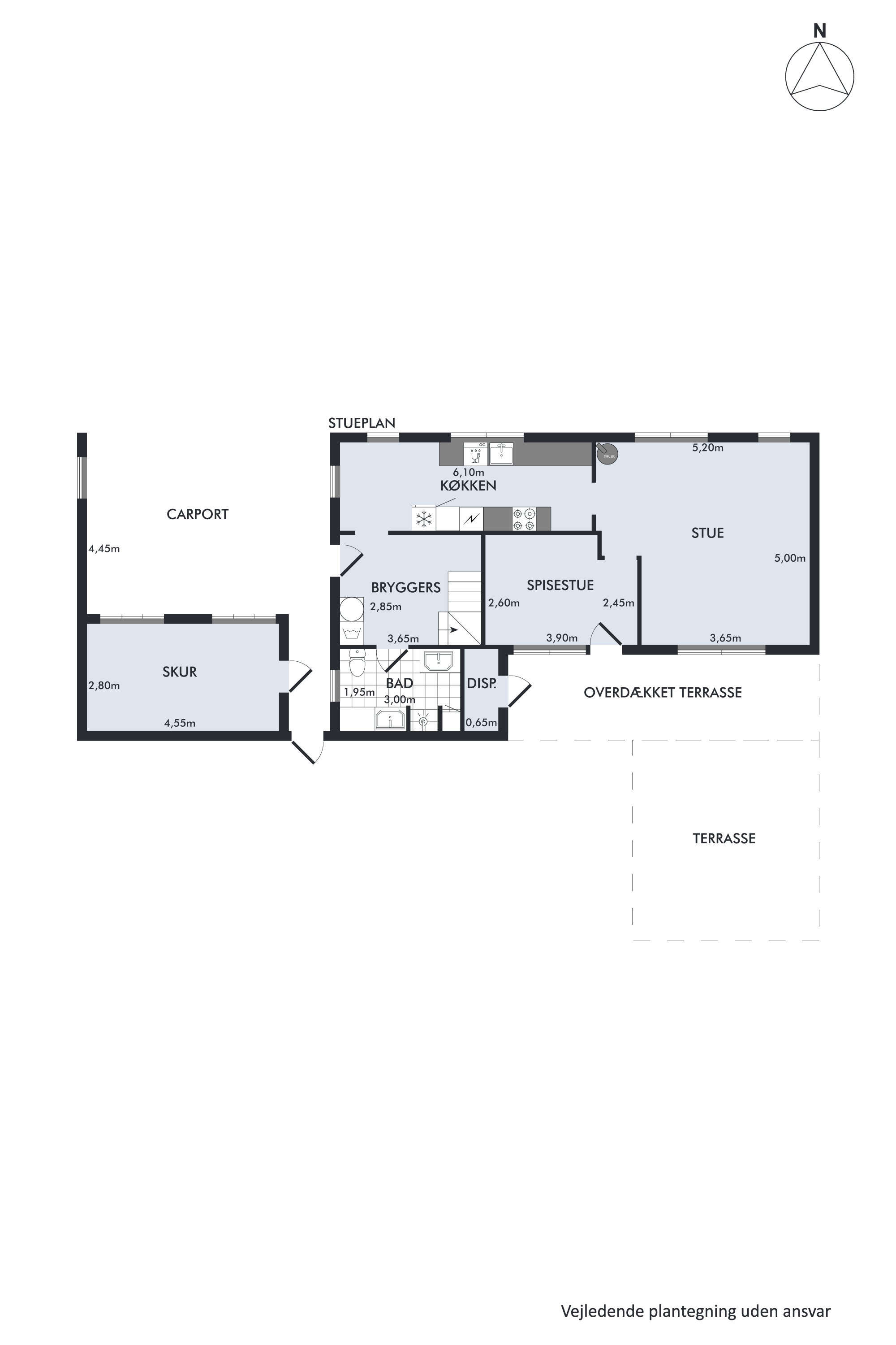 Plantegninger billede af Vinkelvej 37, Hvorslev, 8860 Ulstrup