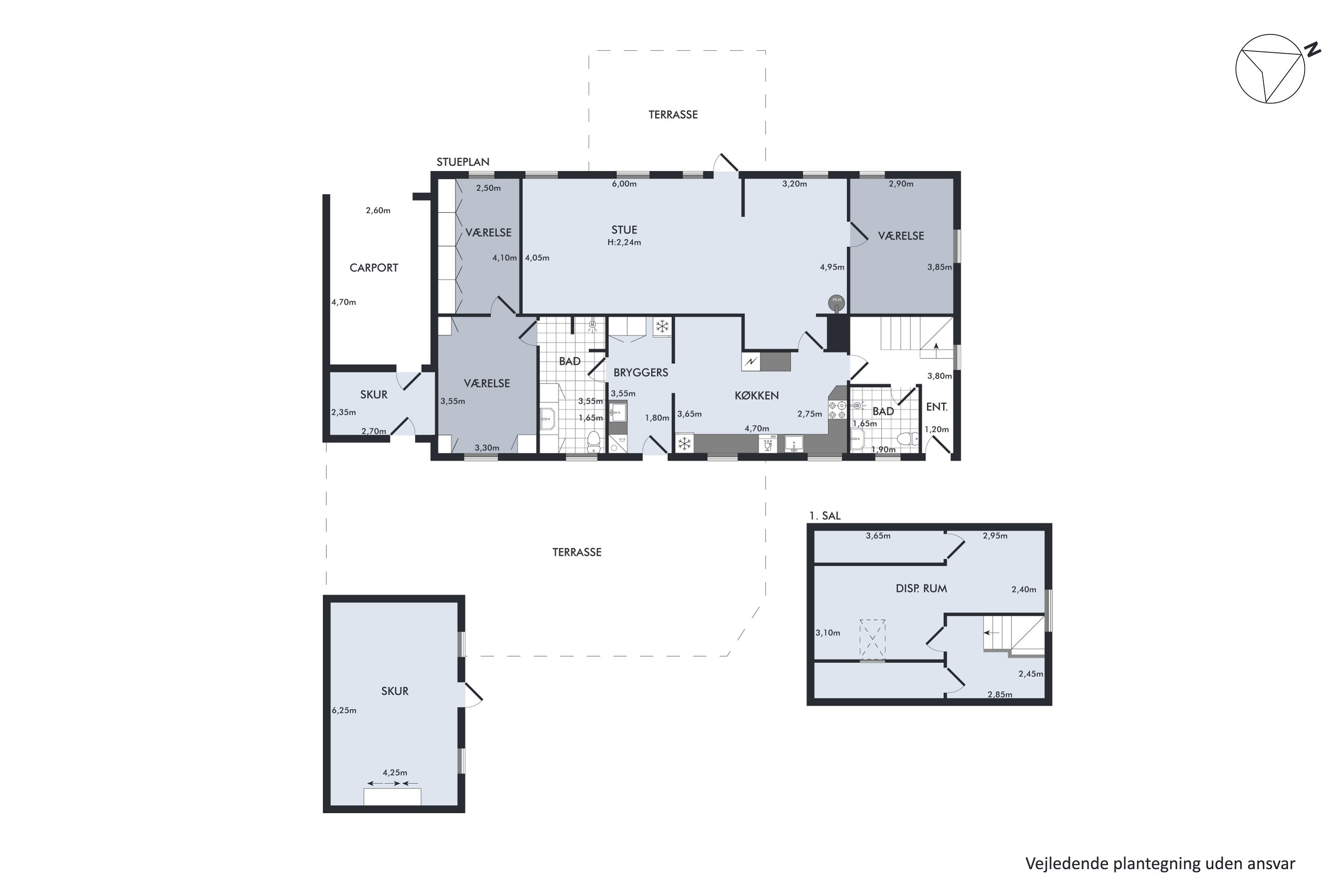 Plantegninger billede af Dr. Madsensvej 18, Harridslev, 8930 Randers NØ