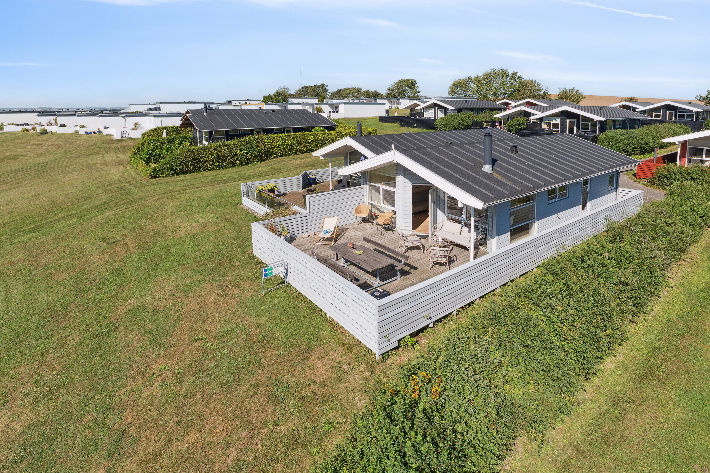 Fremhævet luftfoto billede i fuldskærmstilstand. Billede af Dageløkke Marina 6H, Dageløkke, 5953 Tranekær