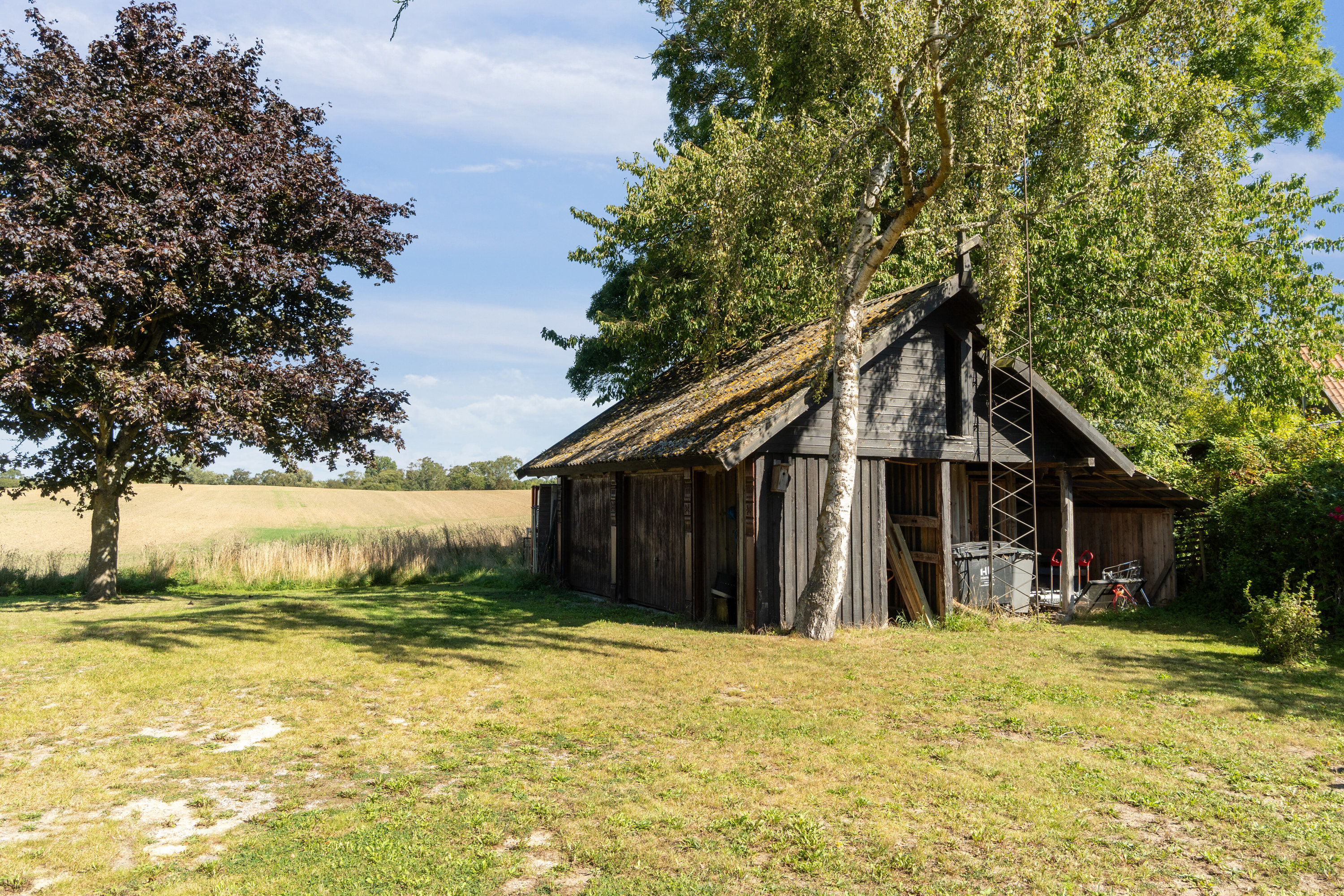 Fremhævet set fra haven billede i fuldskærmstilstand. Billede af Strandbakken 52, Klinteby, 4736 Karrebæksminde