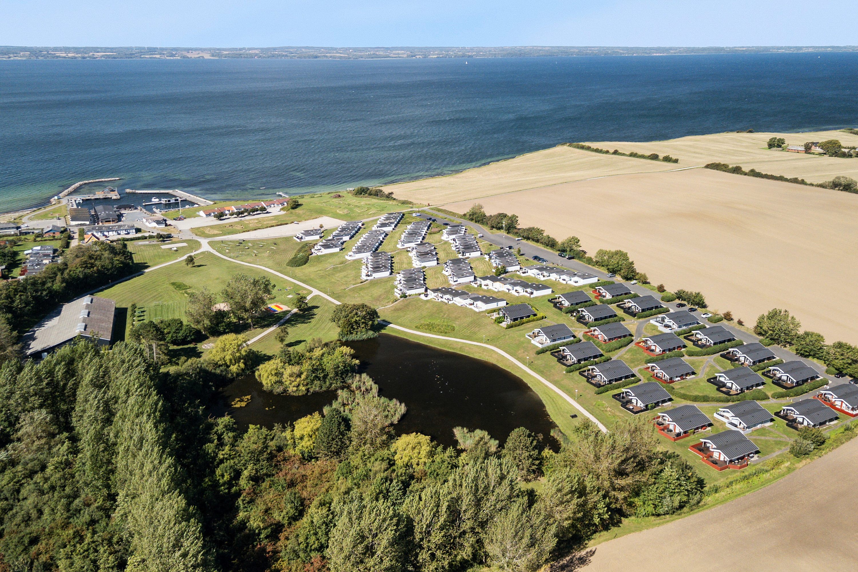 Fremhævet luftfoto billede i fuldskærmstilstand. Billede af Dageløkke Marina 6H, Dageløkke, 5953 Tranekær