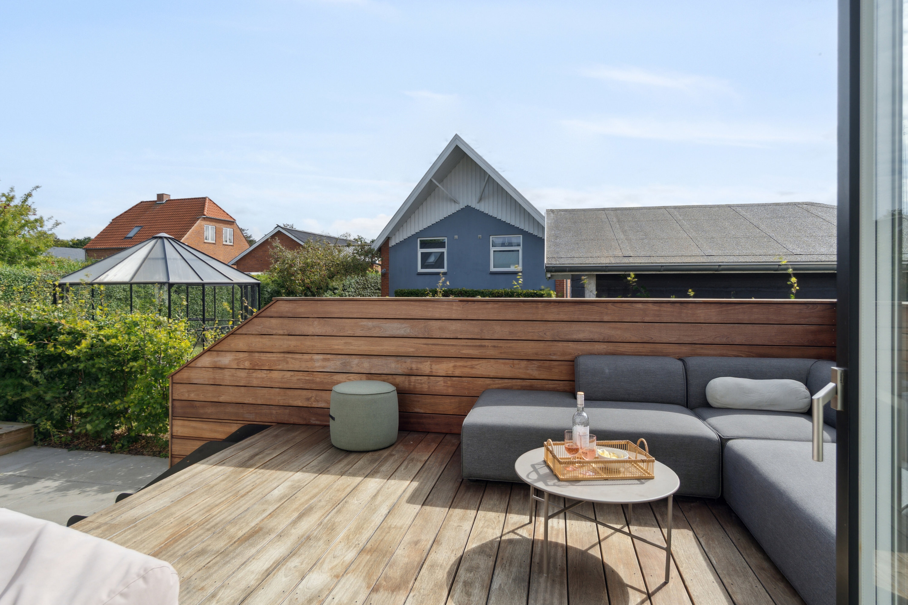 Fremhævet terrasse billede i fuldskærmstilstand. Billede af Astersvej 7, 4200 Slagelse