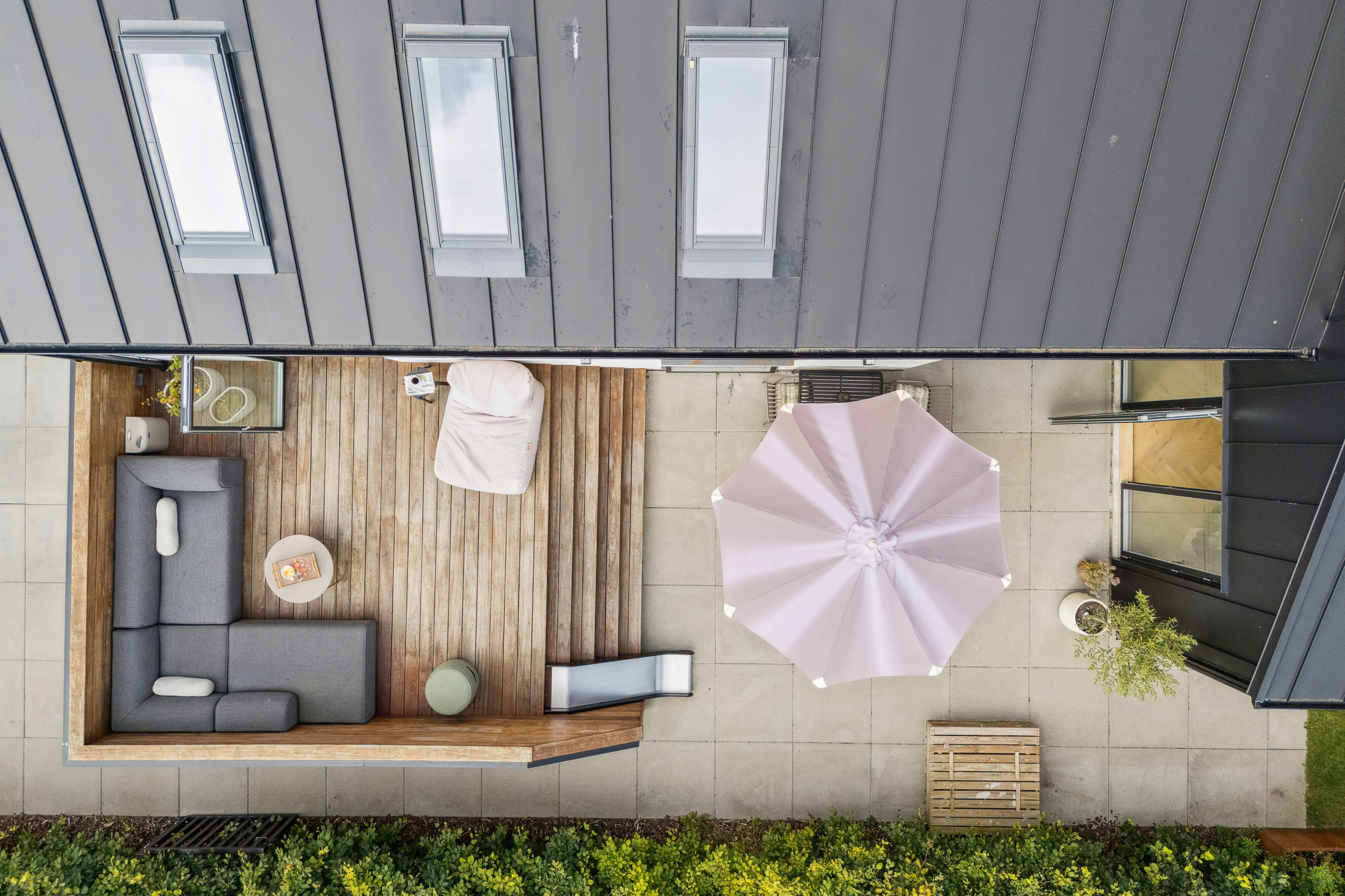 Fremhævet terrasse billede i fuldskærmstilstand. Billede af Astersvej 7, 4200 Slagelse