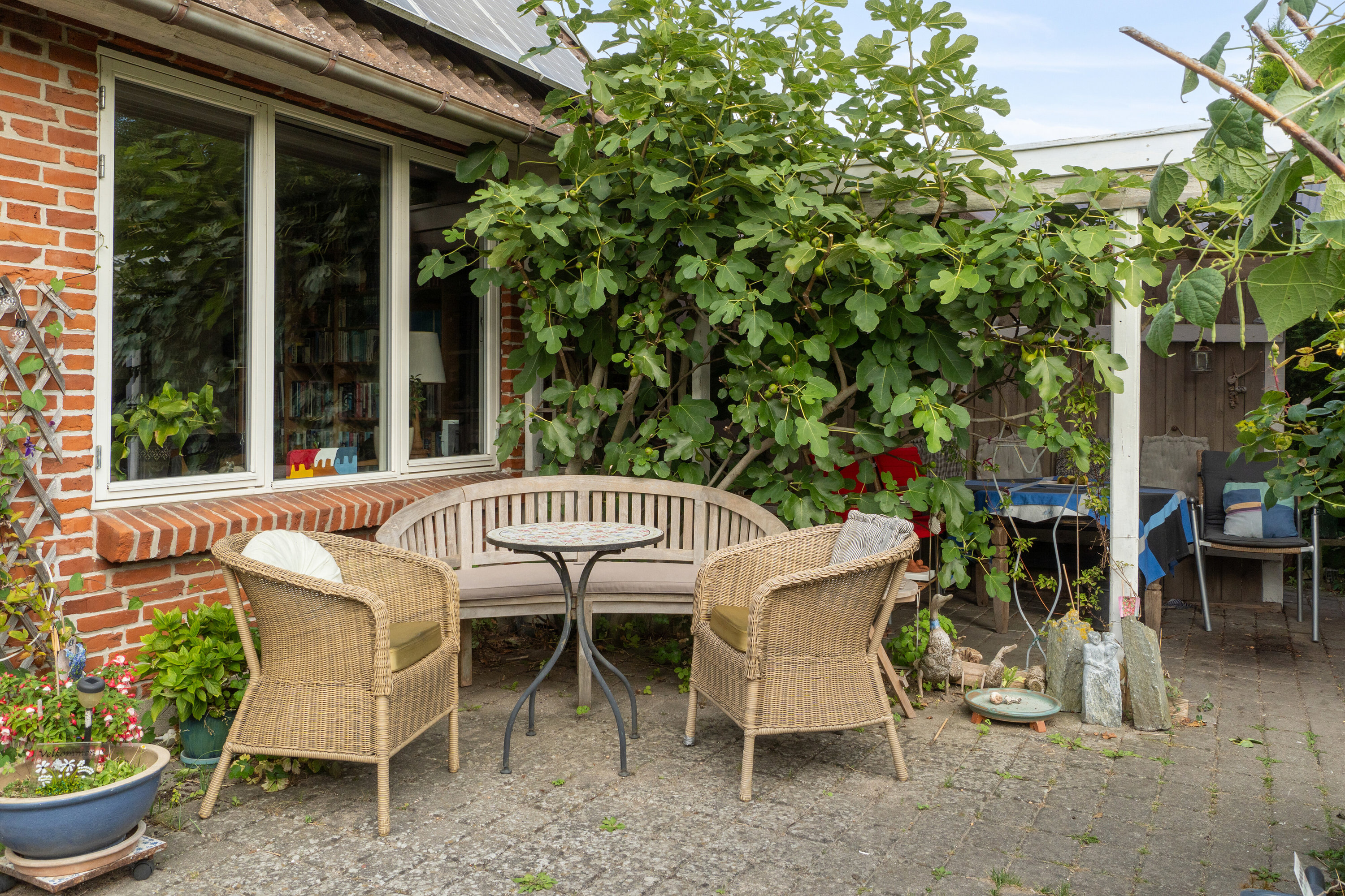 Fremhævet terrasse billede i fuldskærmstilstand. Billede af Dyvekær 16, Bisserup, 4243 Rude