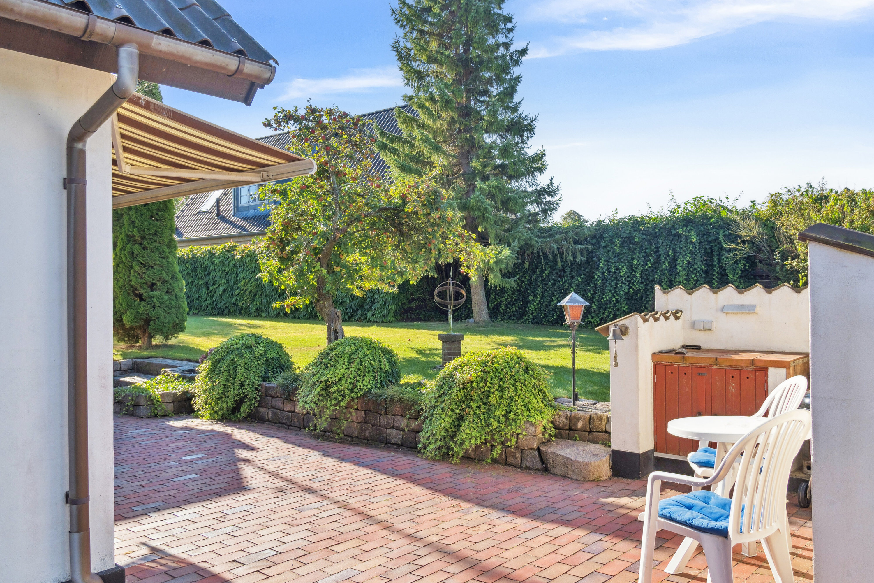 Fremhævet set fra haven billede i fuldskærmstilstand. Billede af Runddelen 2, 4040 Jyllinge