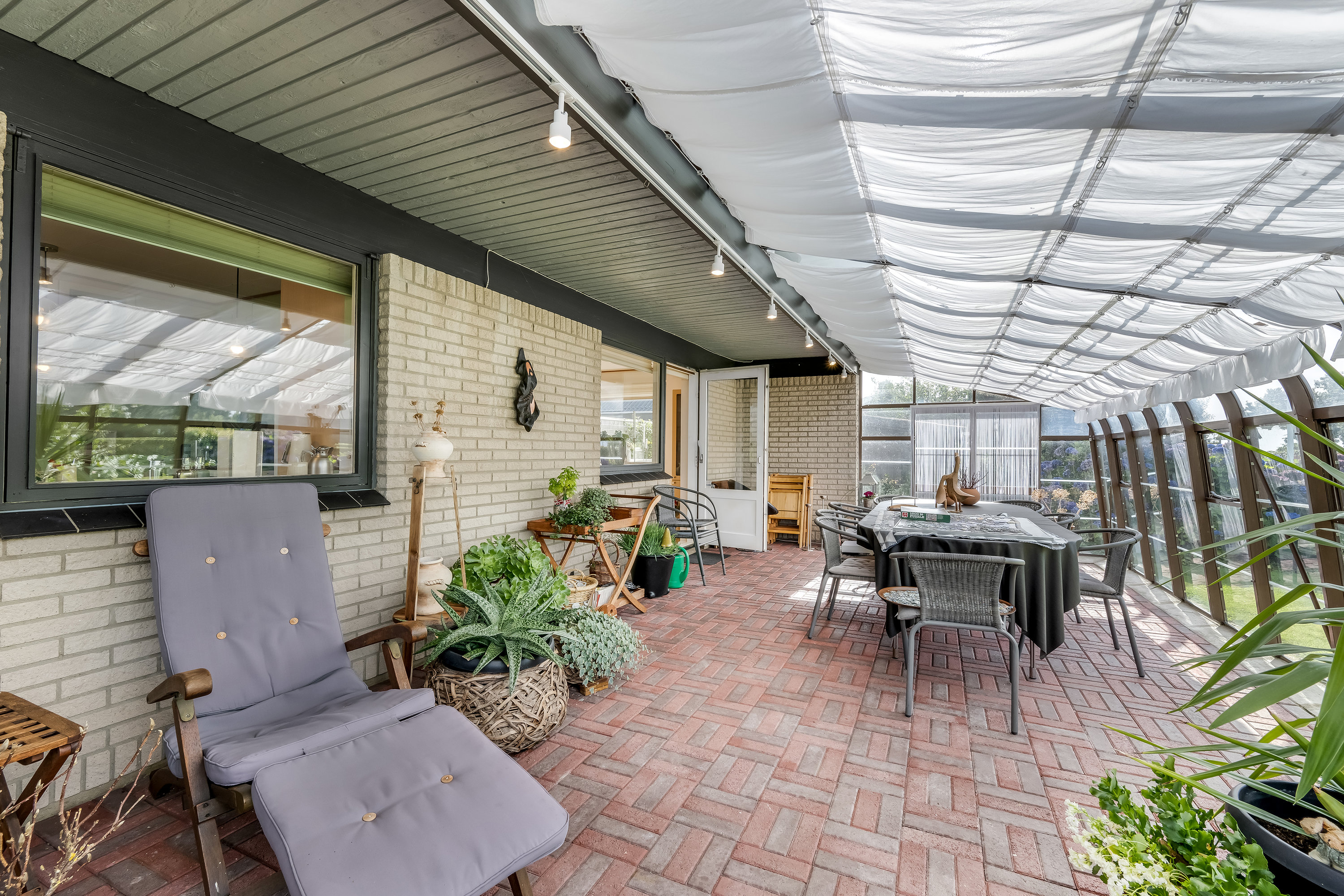 Fremhævet overdækket terrasse billede i fuldskærmstilstand. Billede af Heboltoft 42, 6950 Ringkøbing