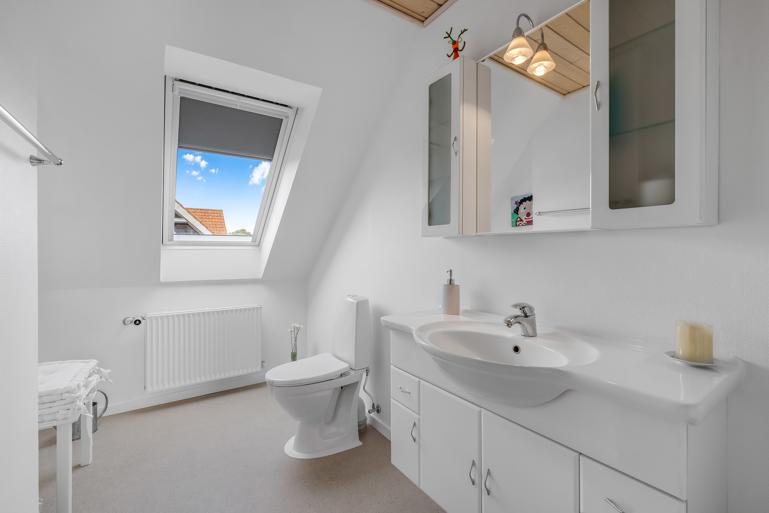 Fremhævet badeværelse billede i fuldskærmstilstand. Billede af Heboltoft 42, 6950 Ringkøbing