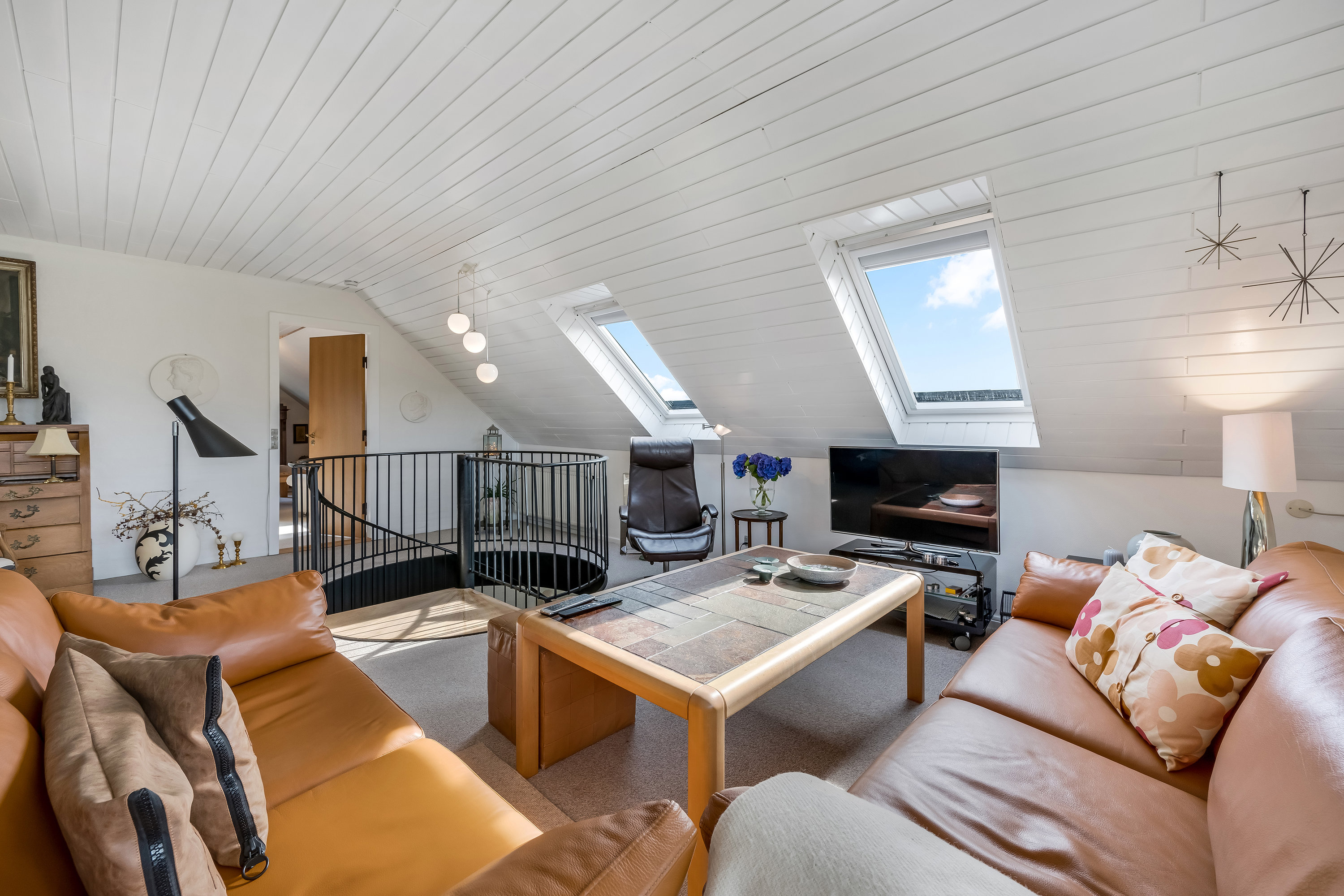 Fremhævet stue billede i fuldskærmstilstand. Billede af Heboltoft 42, 6950 Ringkøbing