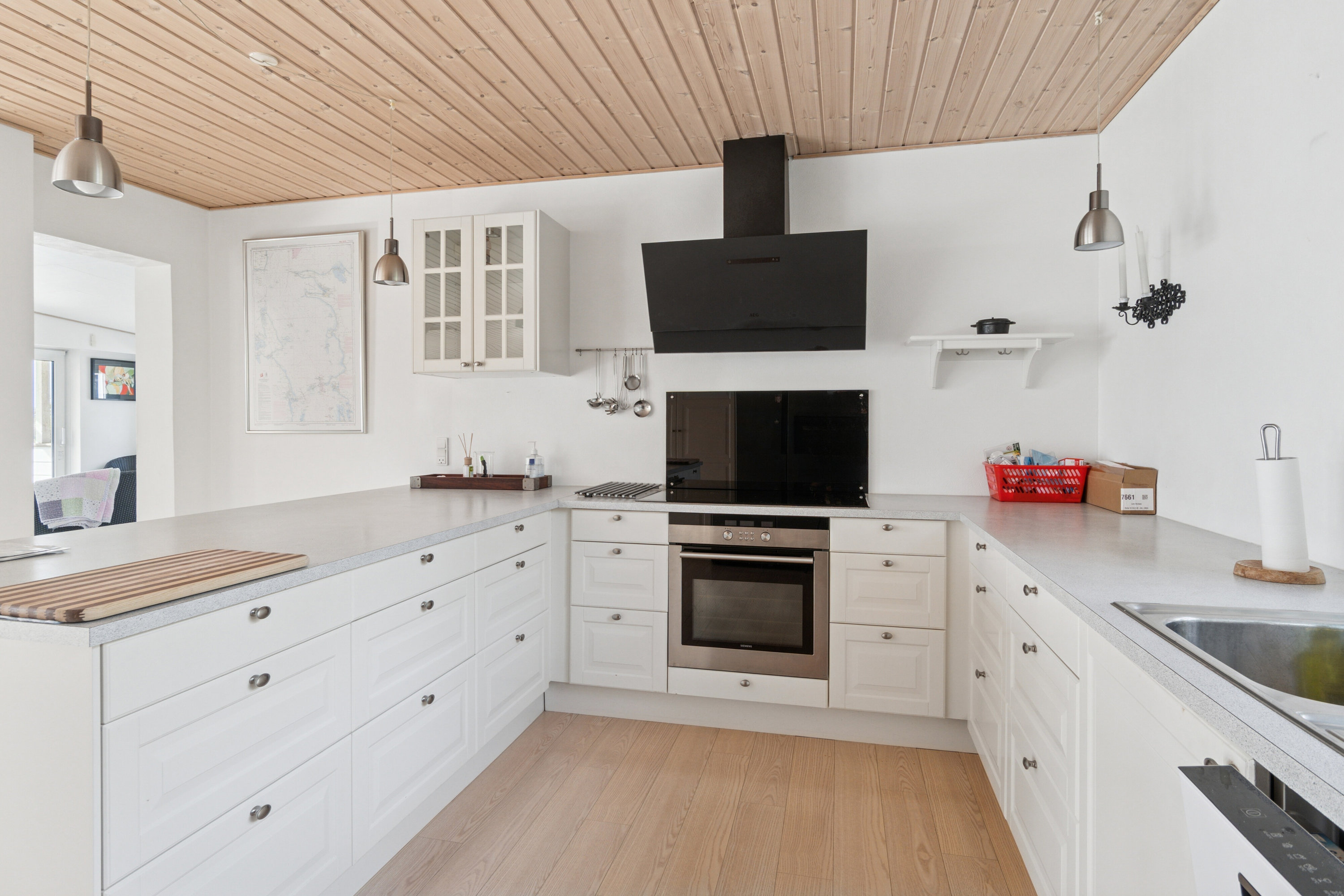 Fremhævet køkken billede i fuldskærmstilstand. Billede af Løvvej 17A, Dalby Strand, 4281 Gørlev