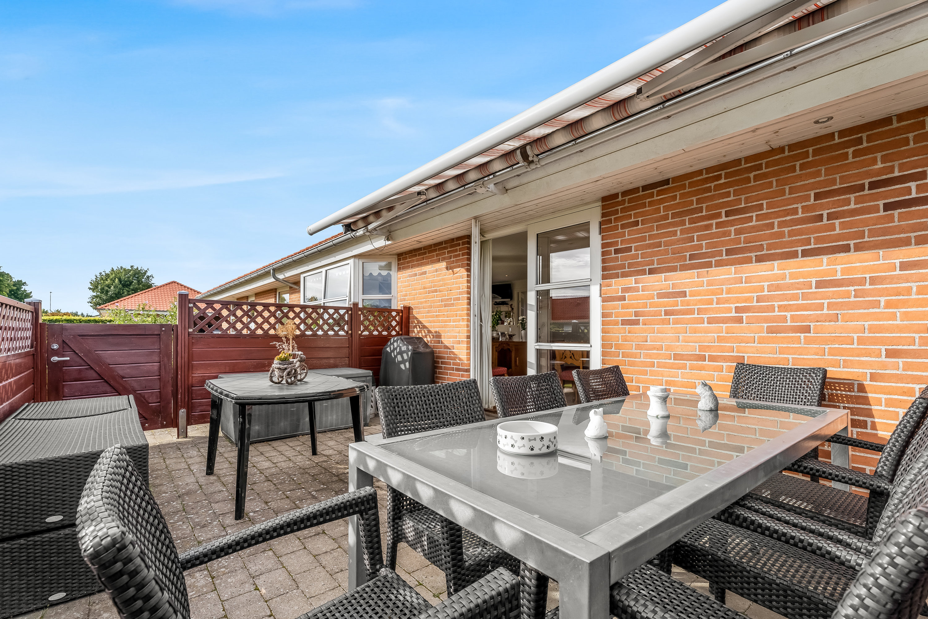 Fremhævet terrasse billede i fuldskærmstilstand. Billede af Havesangervej 42, 4930 Maribo