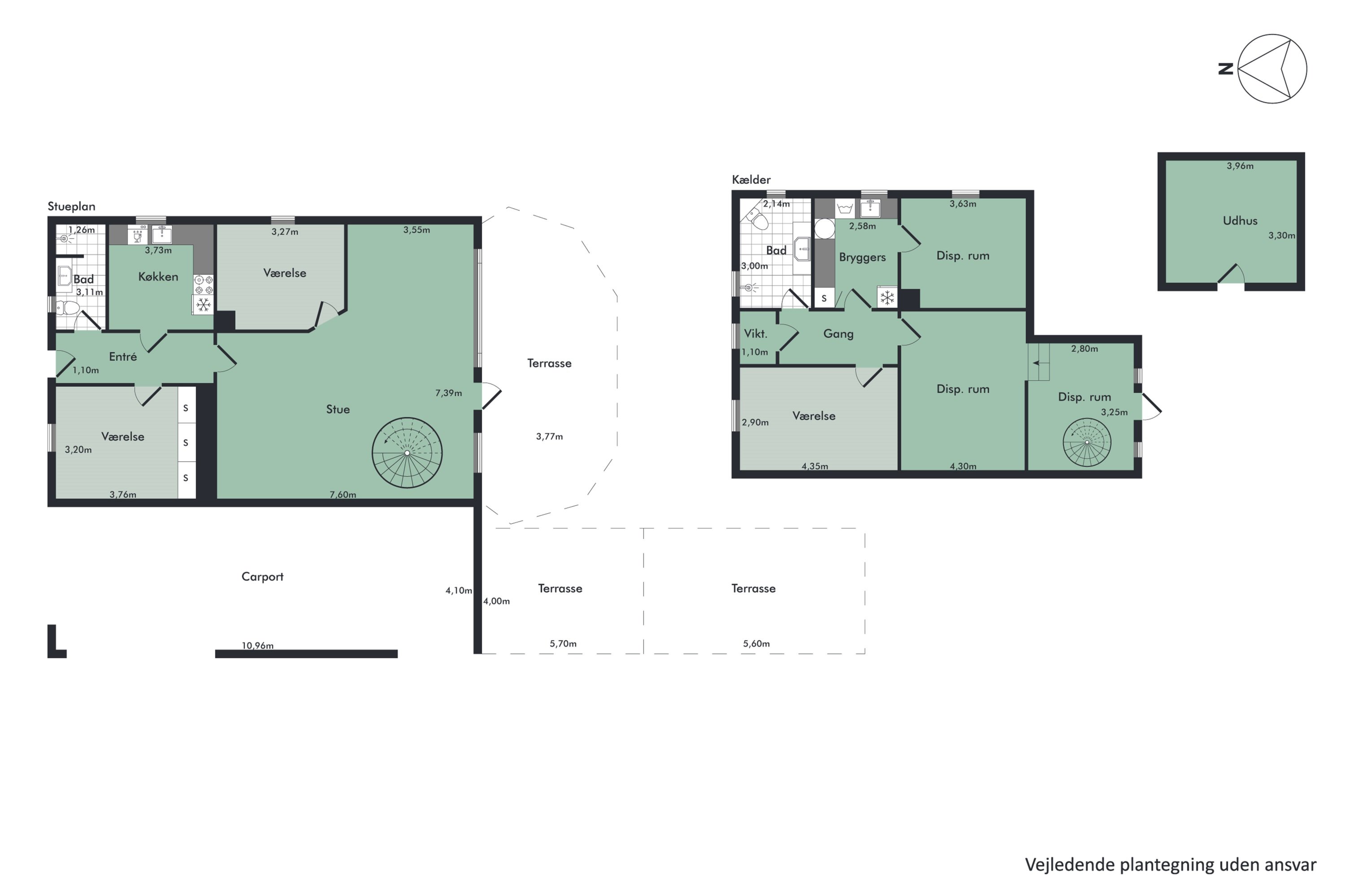 Plantegninger billede af Toftevej 11, 9400 Nørresundby
