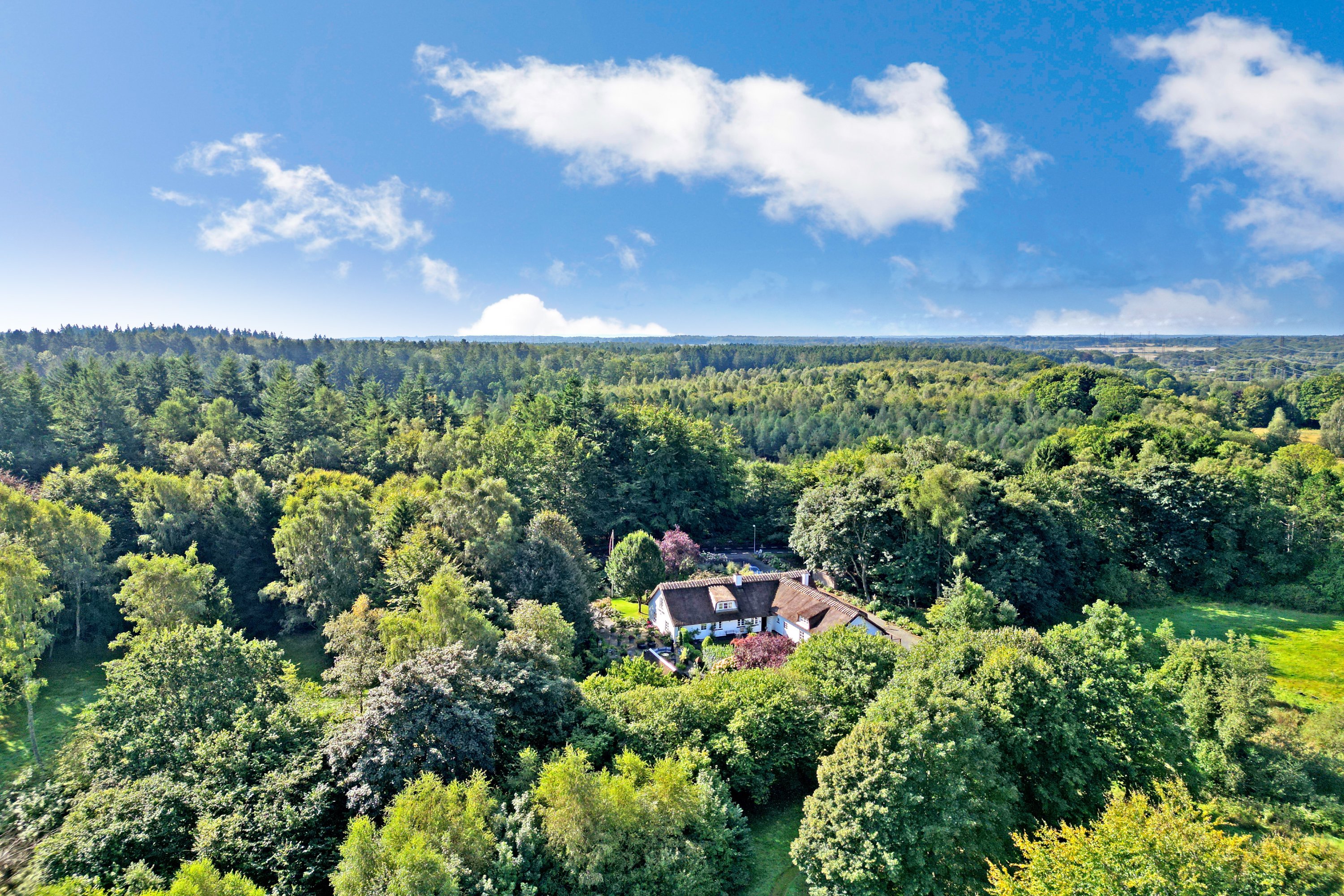 Fremhævet luftfoto billede i fuldskærmstilstand. Billede af Gurrevej 318, Gurre, 3000 Helsingør
