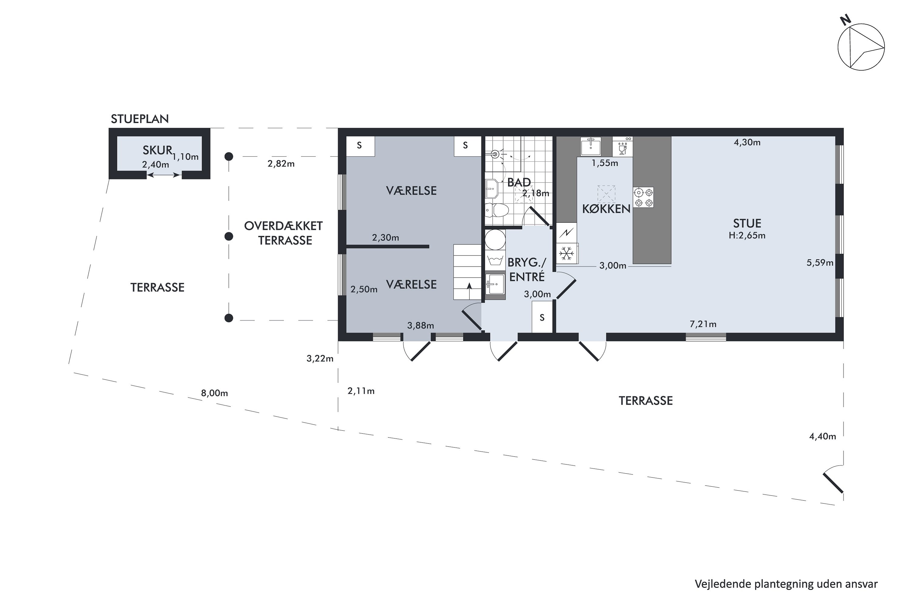 Plantegninger billede af Vordingborgvej 90B, 4681 Herfølge