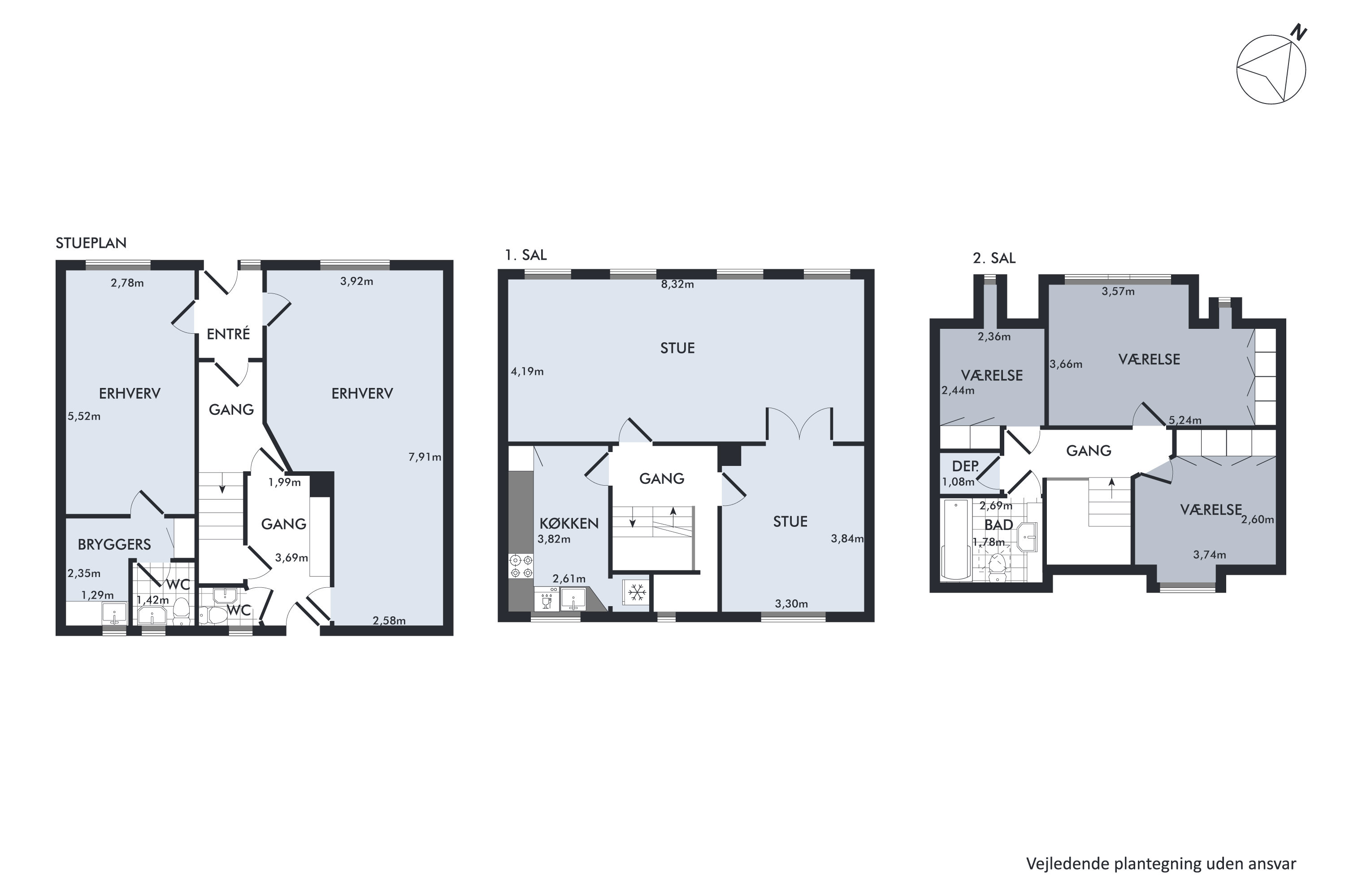 Plantegninger billede af Grønnegade 2, 6760 Ribe